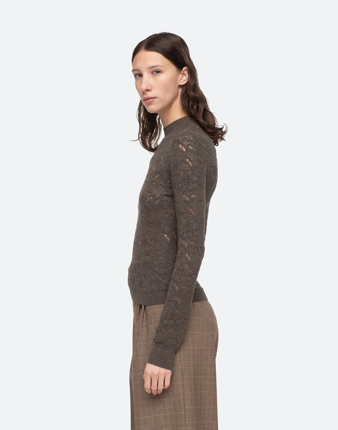 SEA NY Maglia Nelle in Lana con Ricamo
