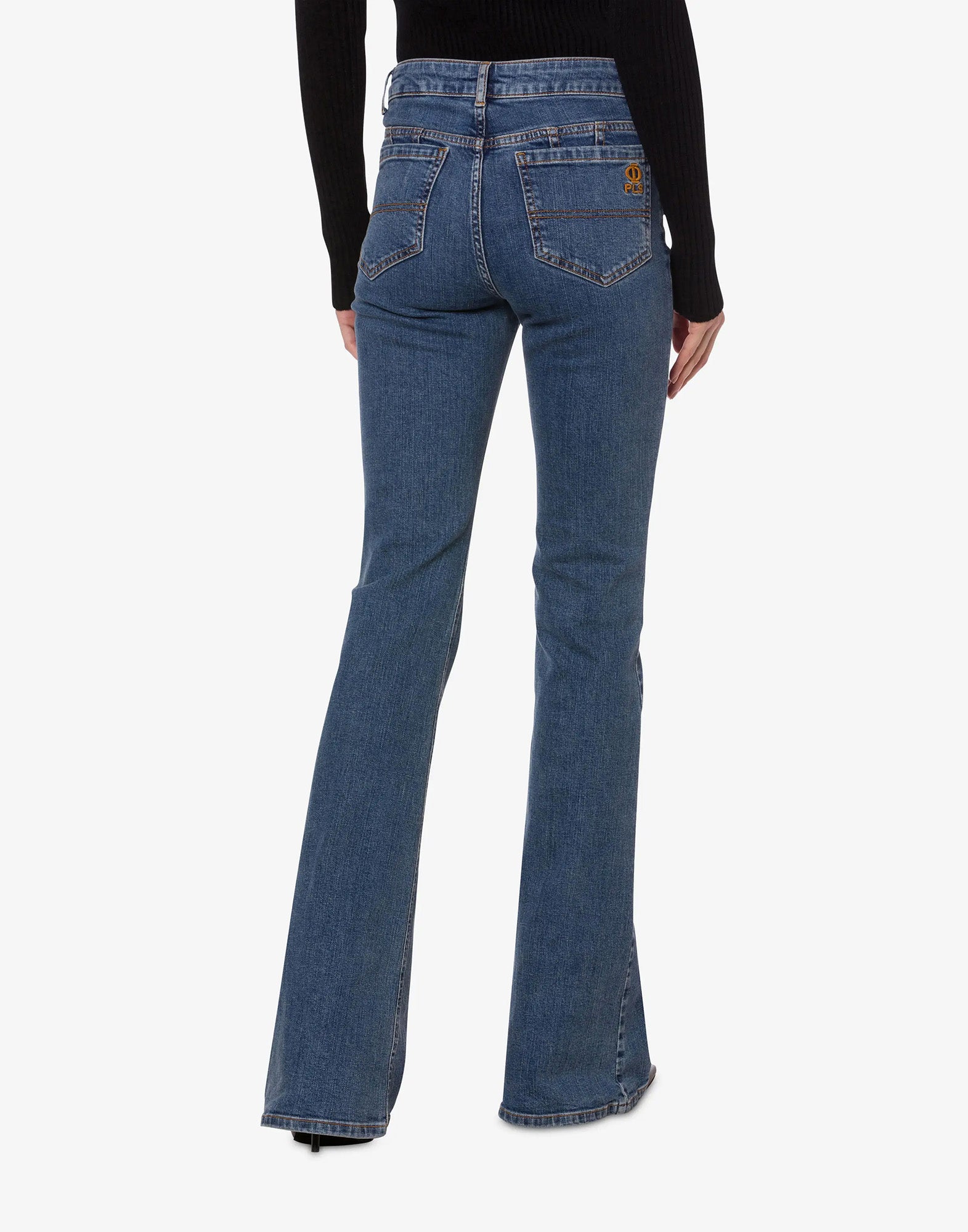 PHILOSOPHY Pantalone flare in denim comfort