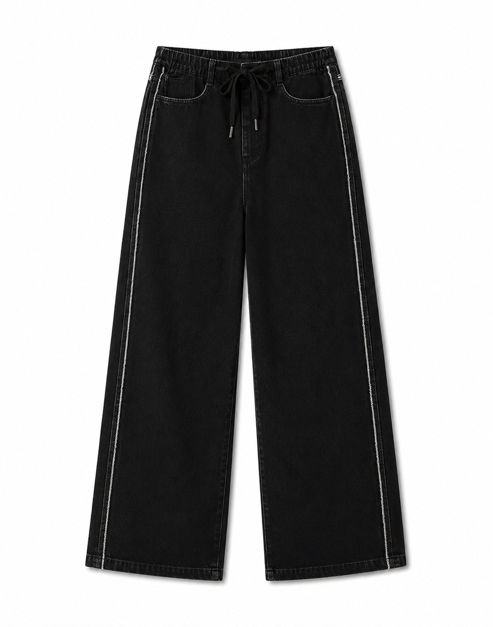 TANAKA Pantaloni Cimosati Neri