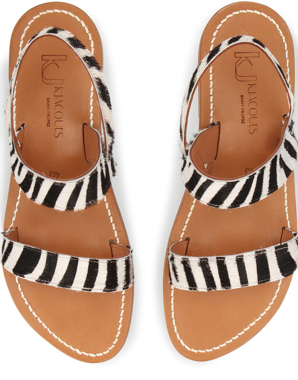 K.JACQUES Sandali Barigoule in Cavallino Zebra