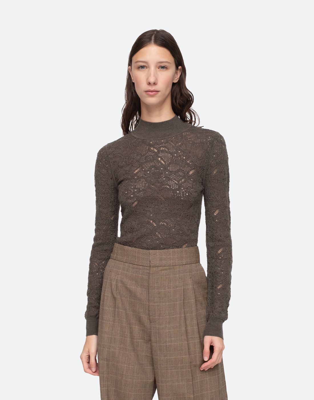 SEA NY Maglia Nelle in Lana con Ricamo