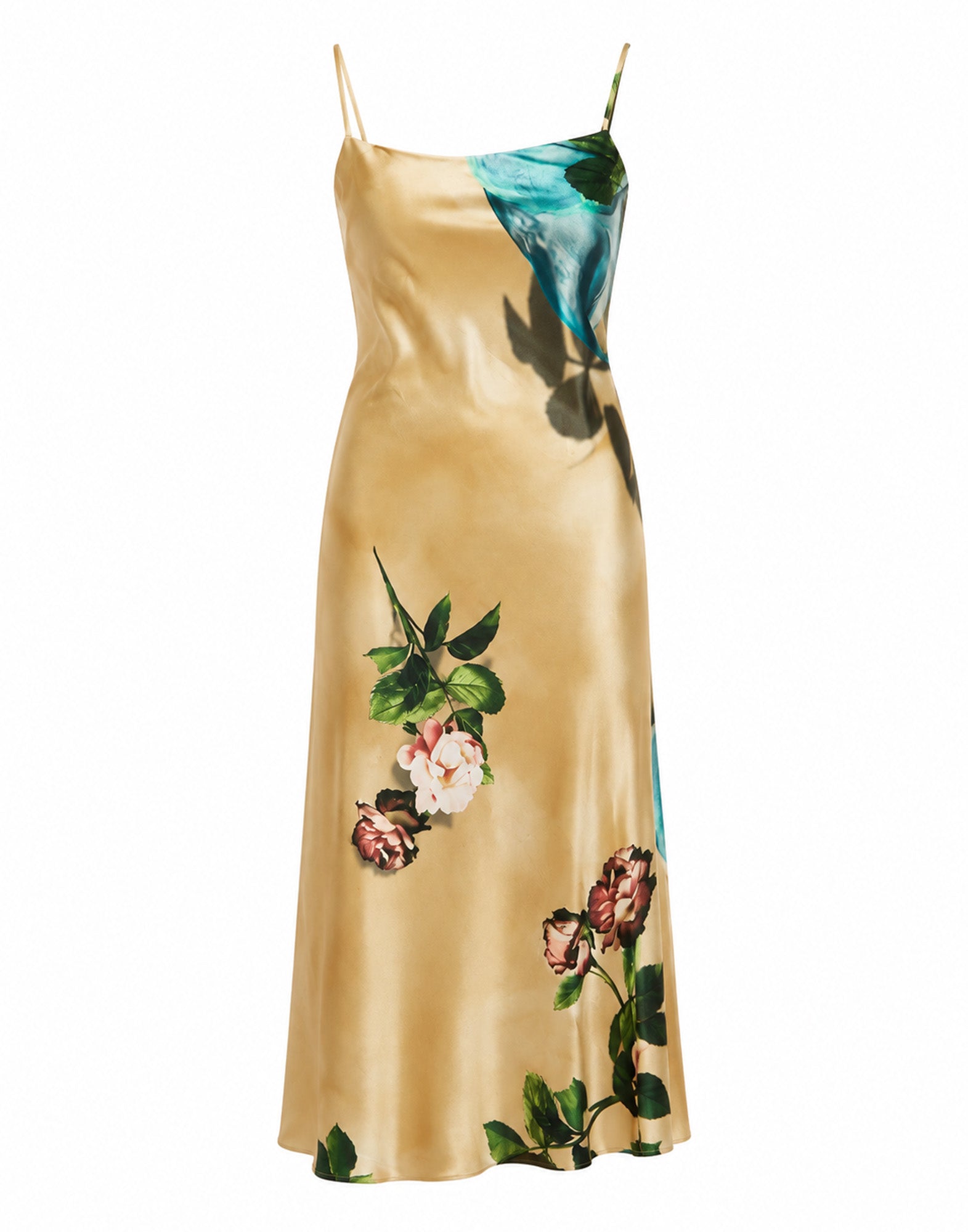 VIVETTA Abito Lungo Floreale in Satin