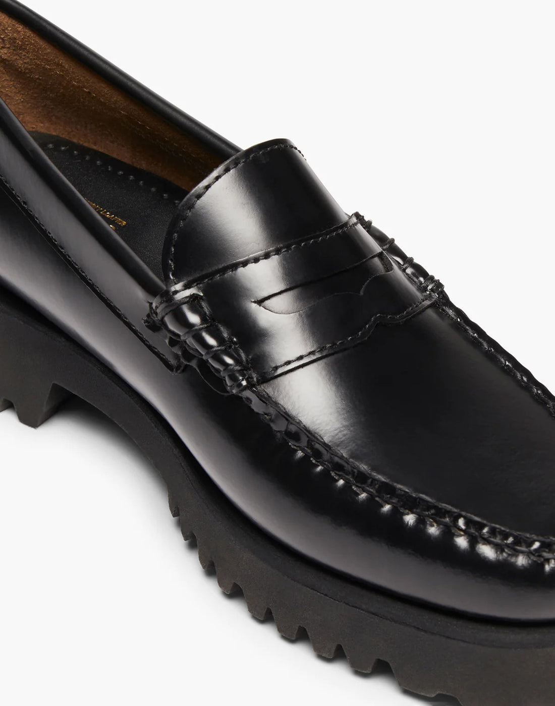 GH BASS Mocassini Penny Weejuns anni '90 in pelle nera