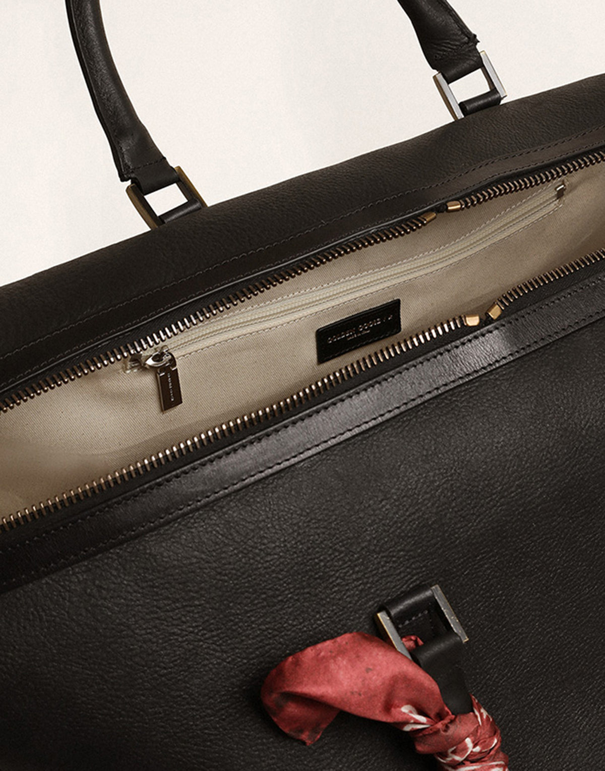 GOLDEN GOOSE Sac de voyage en cuir de veau lisse