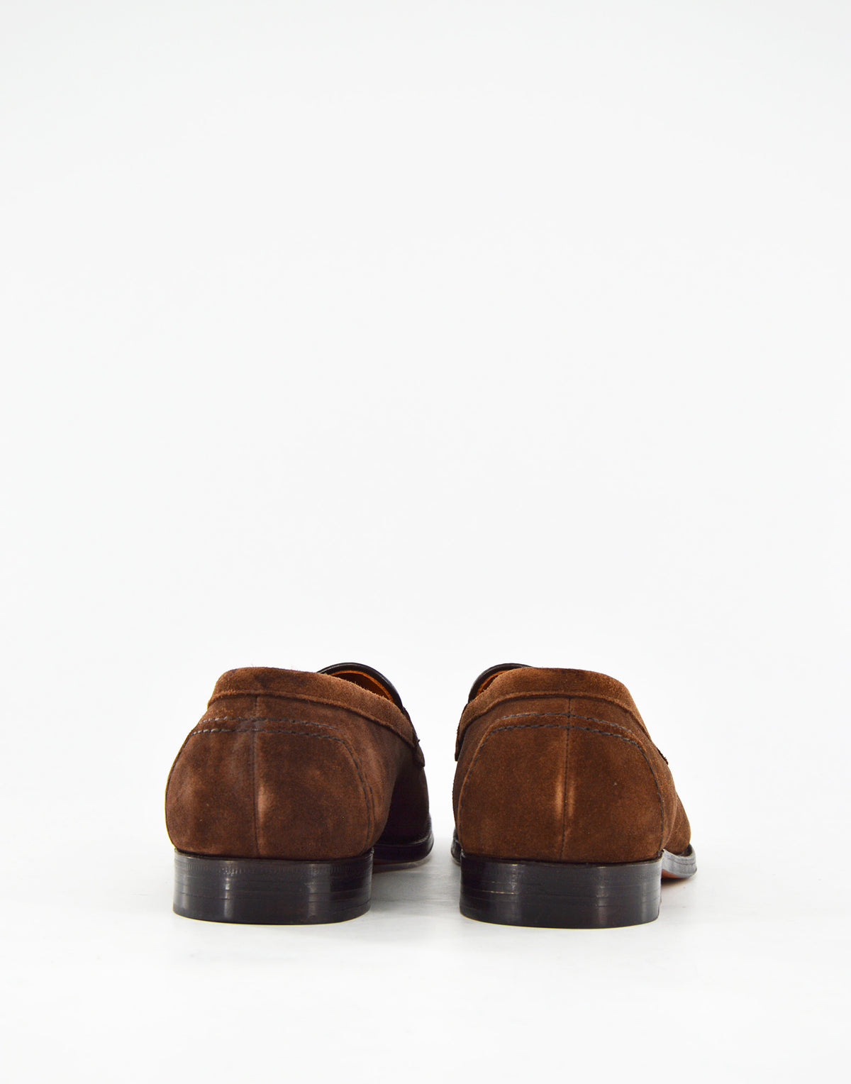 ALDEN Penny Loafer in Suede Humus Fondo Cuoio