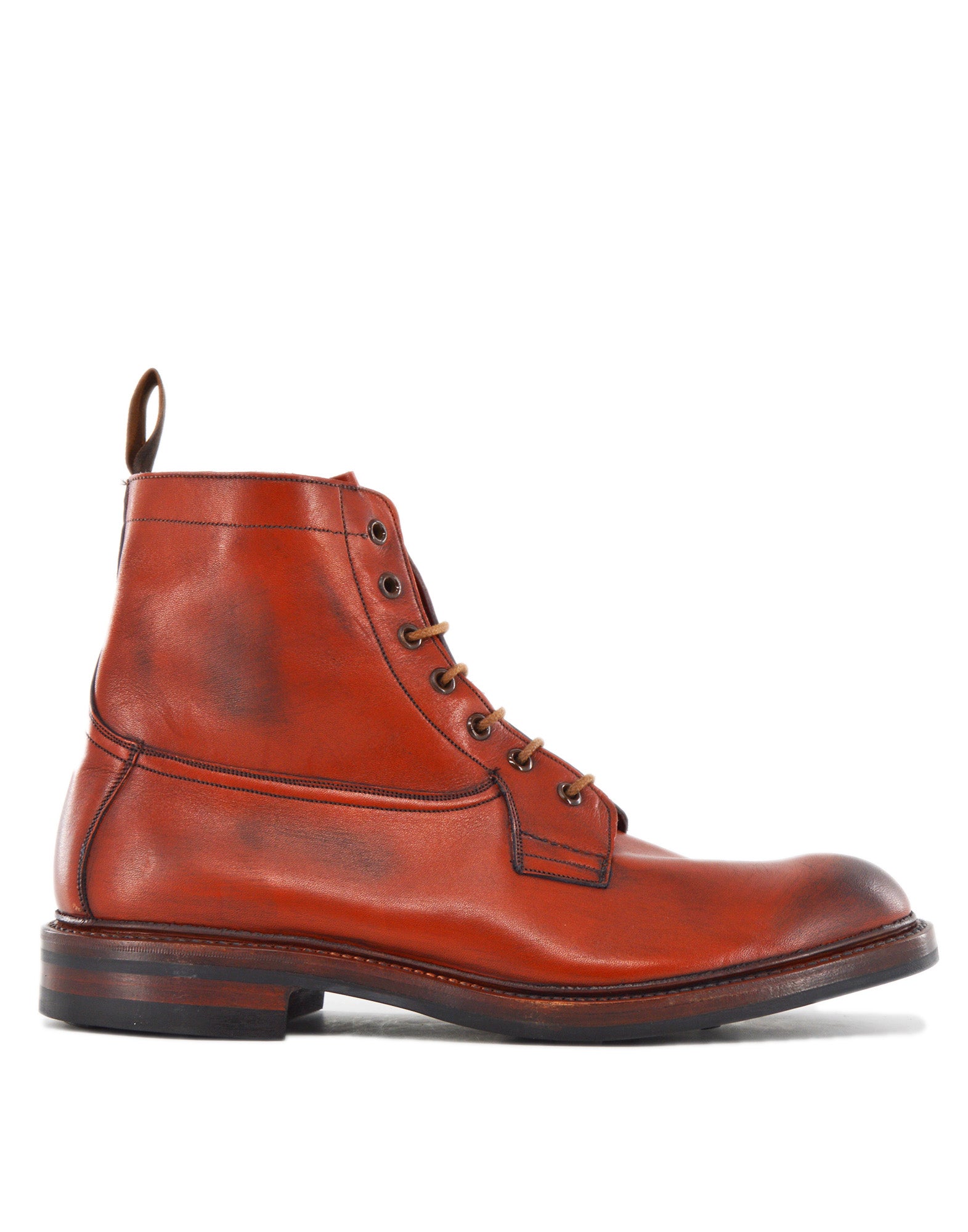 TRICKER'S Allan Toe Cap Boot Fondo Dainite Brown/Red