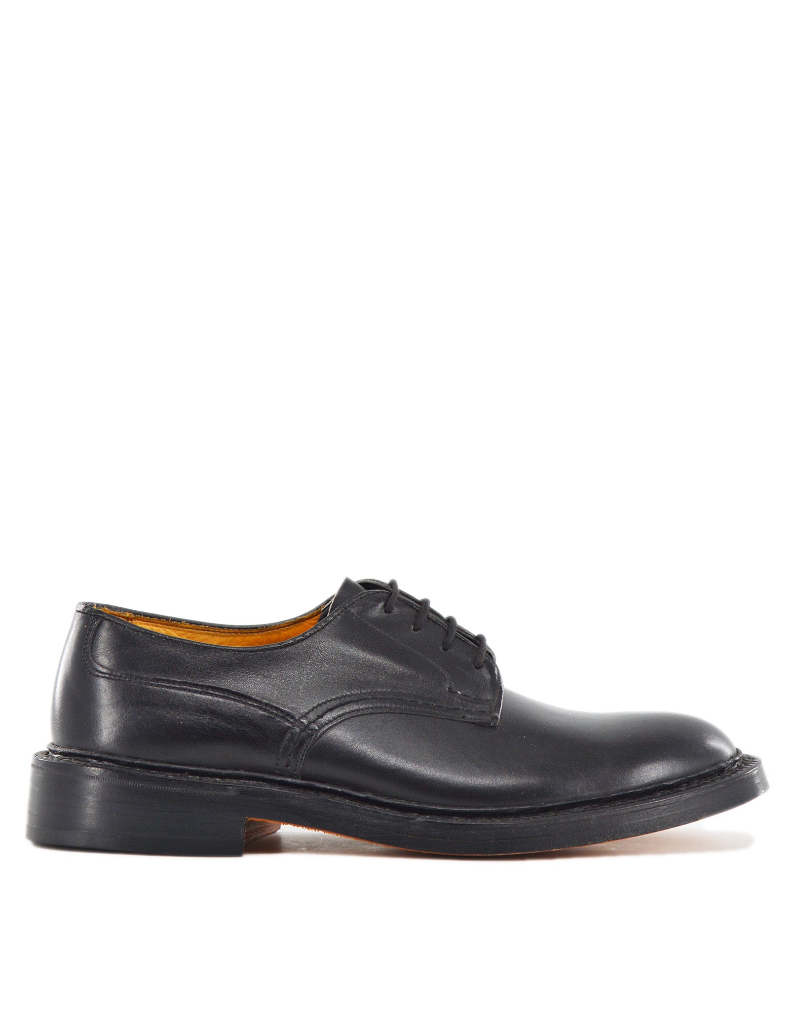 TRICKER'S Derby Andrew in Pelle Fondo Cuoio Black