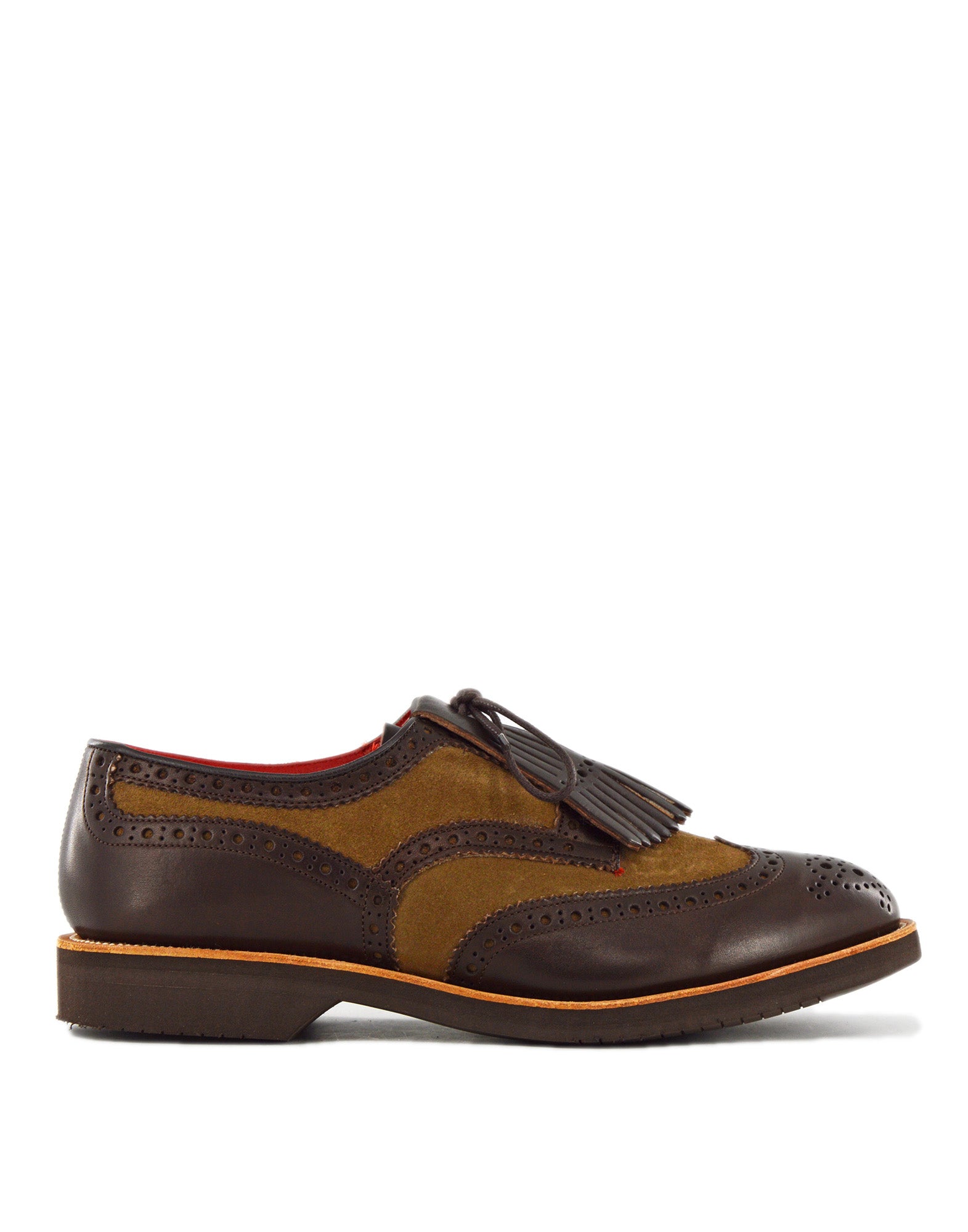 TRICKER'S Bourton Country Shoe con Frangia Fondo Vibram Two Tone