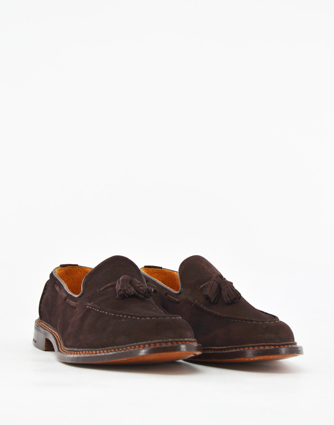 TRICKER'S Mocassini Chelsea con Nappine in Suede Fondo Cuoio Coffe