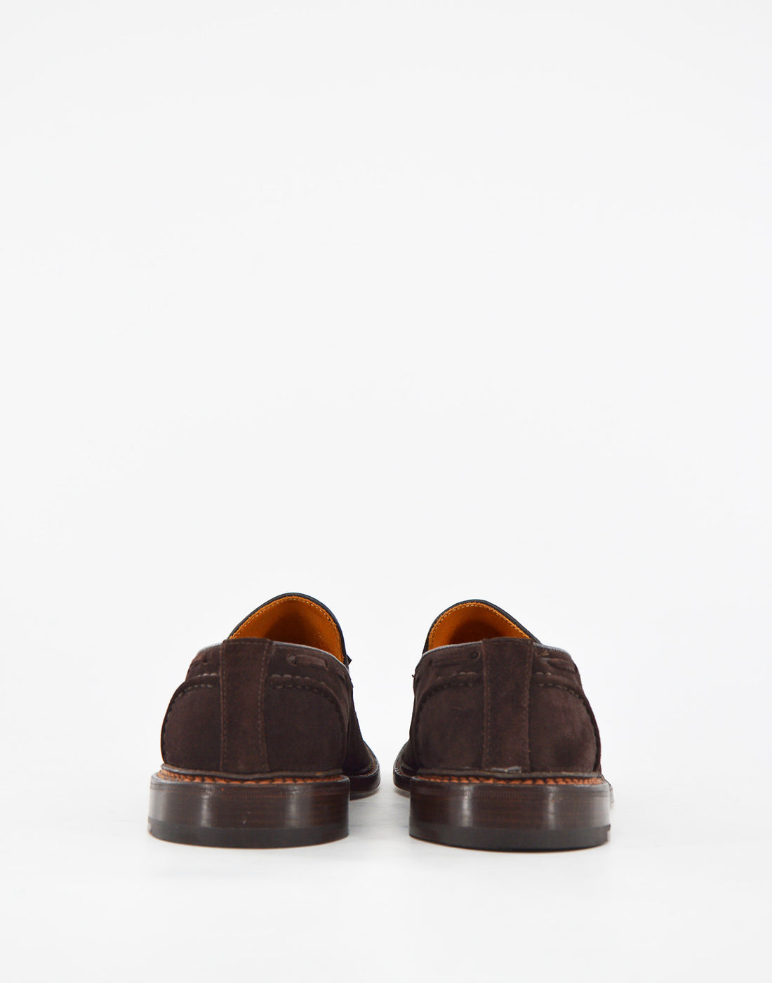 TRICKER'S Mocassini Chelsea con Nappine in Suede Fondo Cuoio Coffe