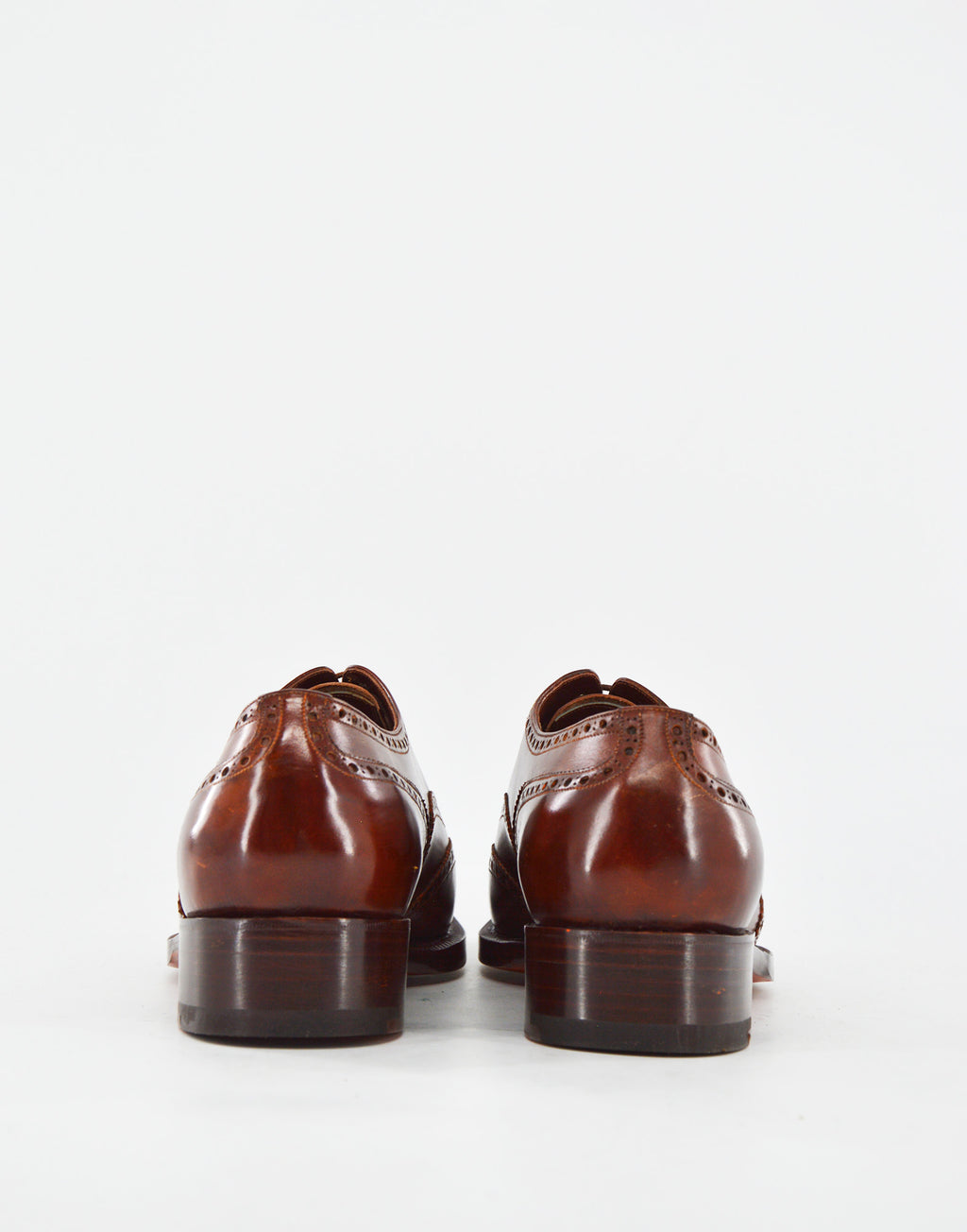 ZINTALA Club Brogue Oxford in Pelle Marrone