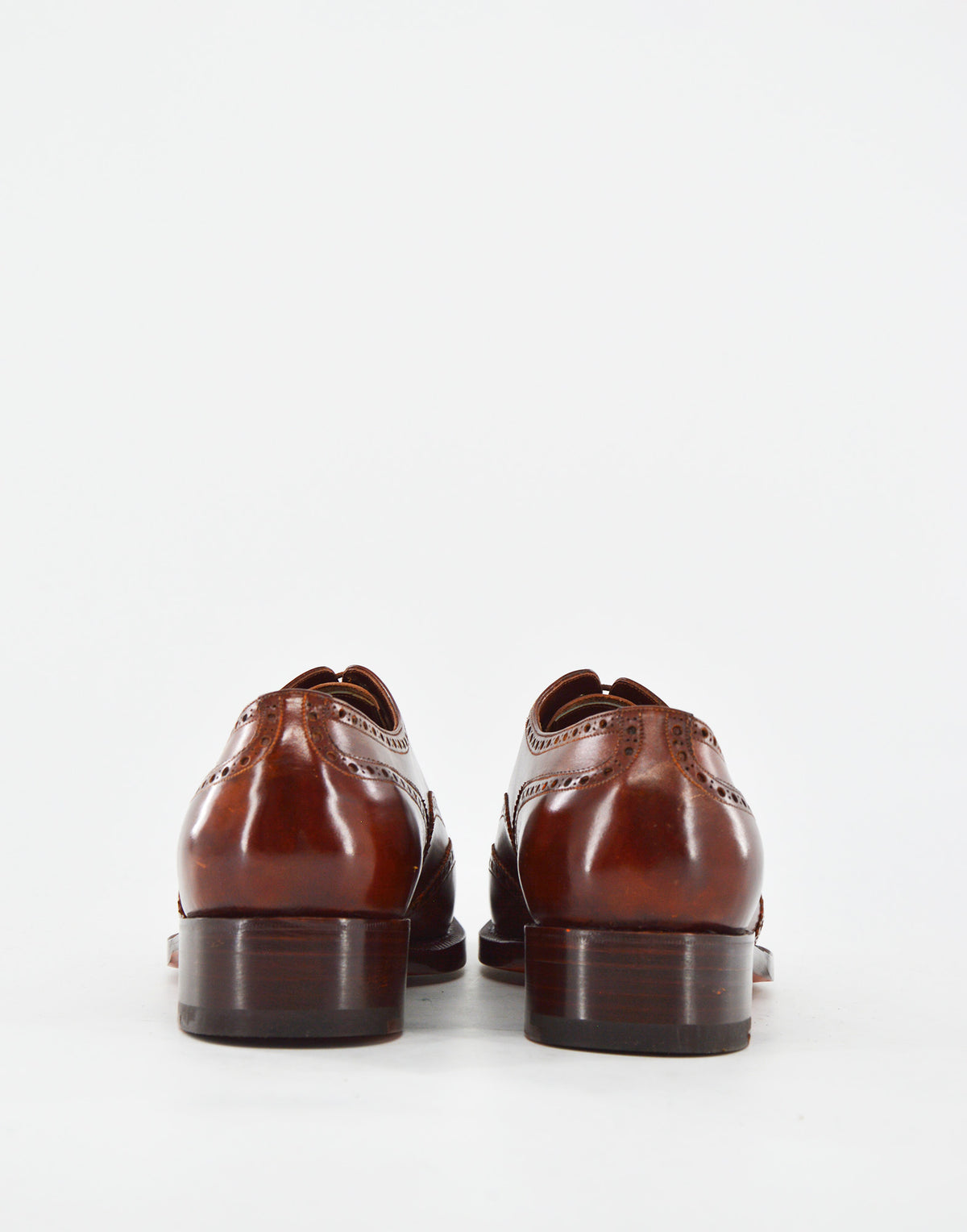 ZINTALA Club Brogue Oxford in Pelle Marrone