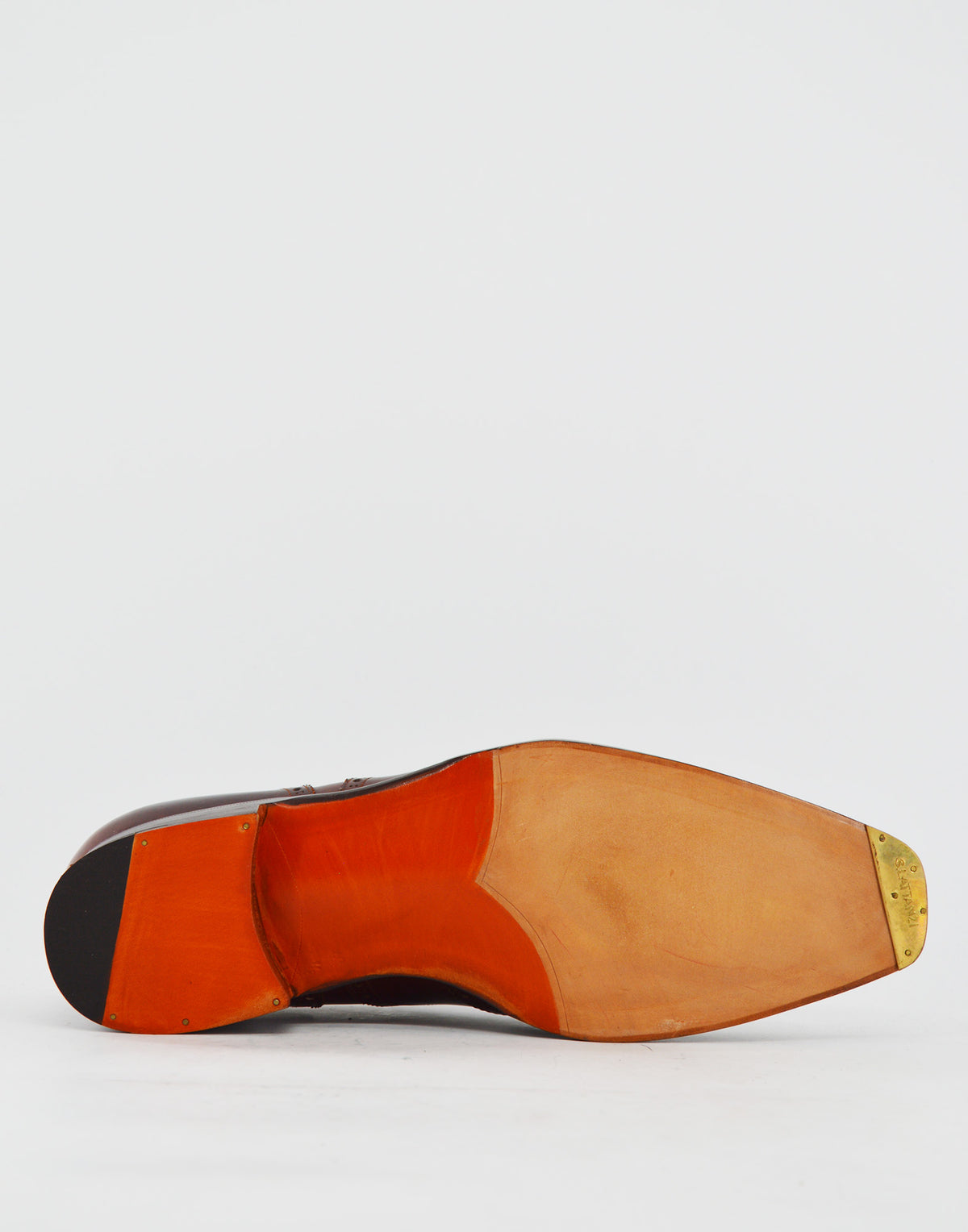 ZINTALA Club Brogue Oxford in Pelle Marrone