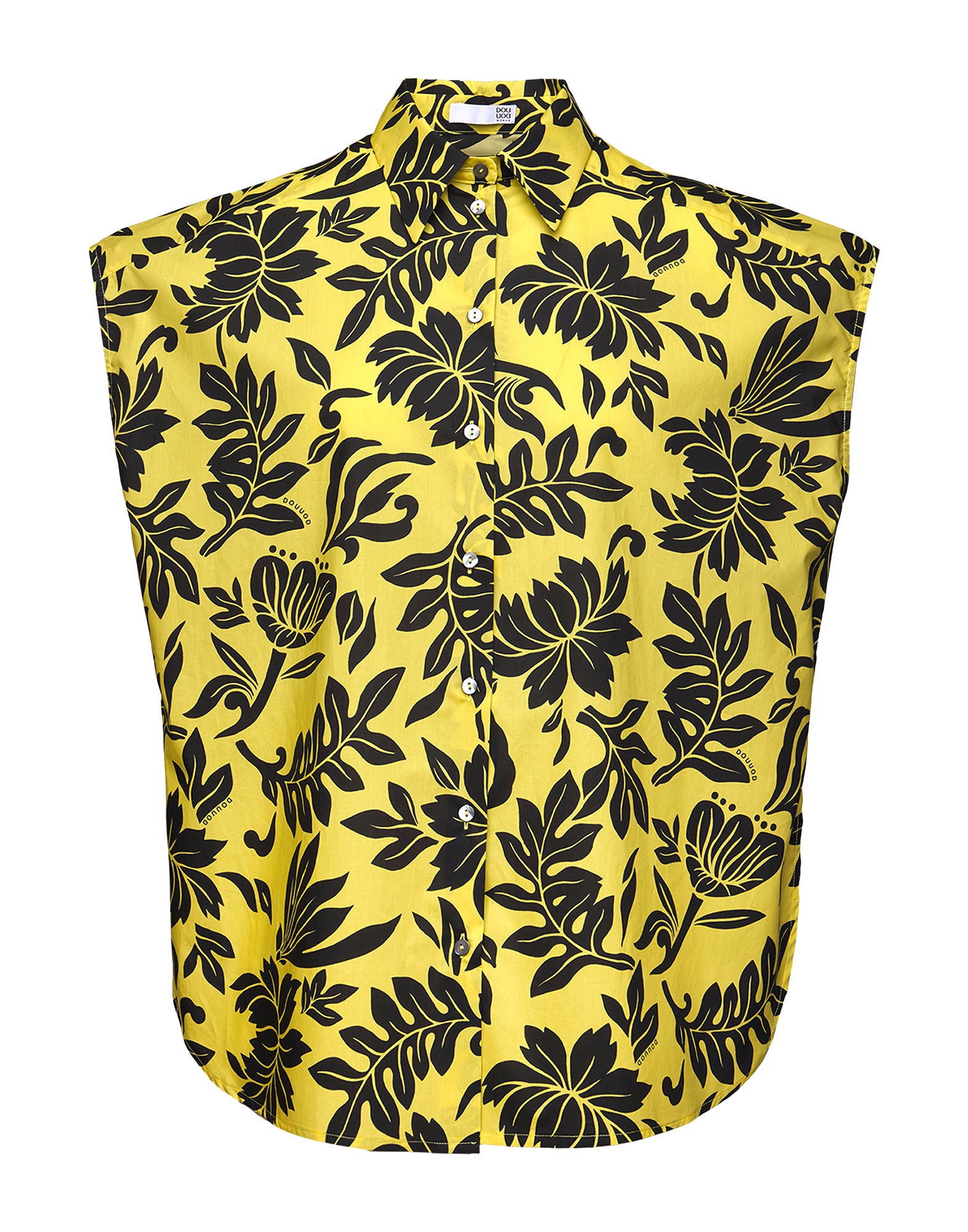 DOUUOD Camicia con Stampa Smanicata
