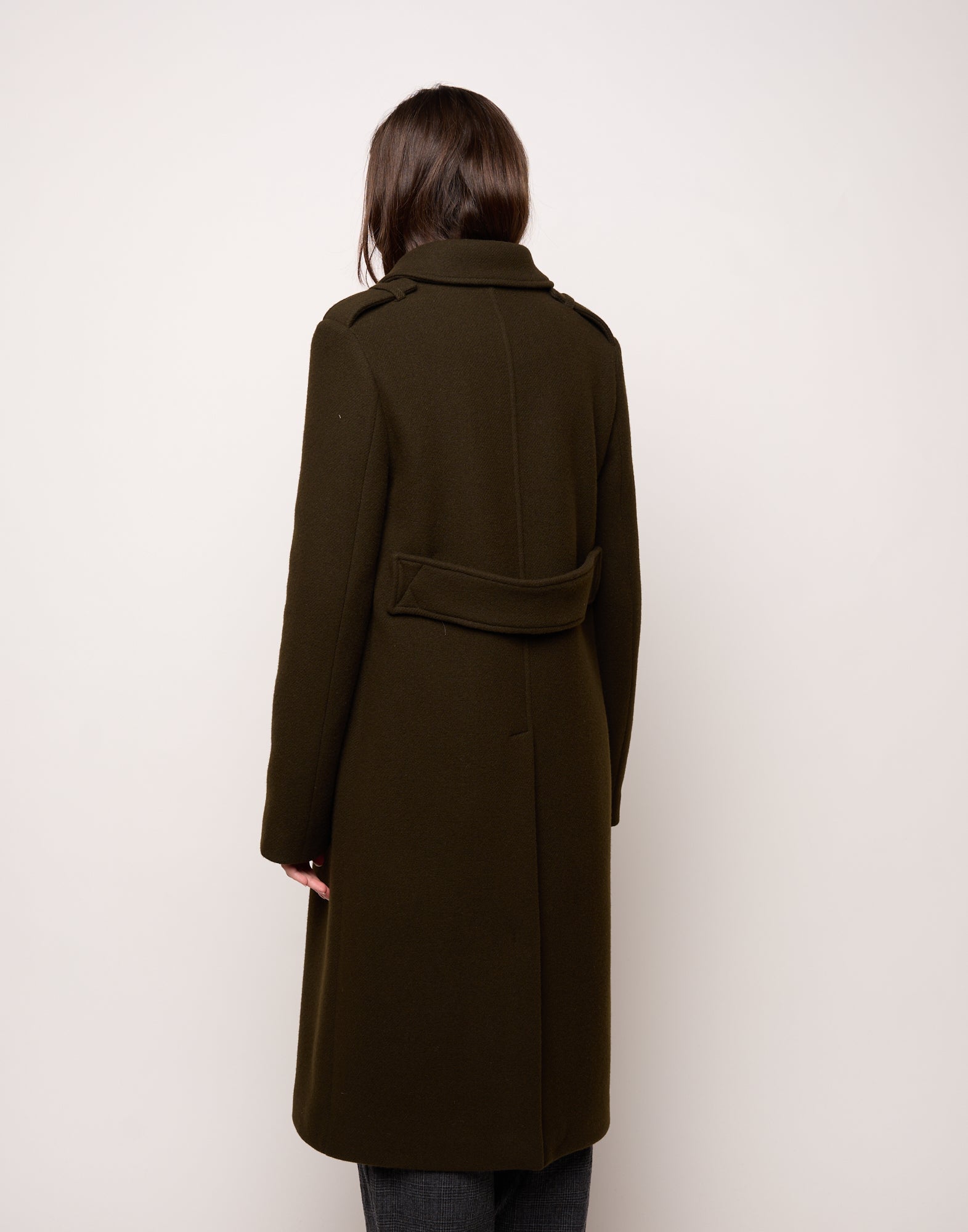 DOUUOD Cappotto Monopetto con Collo Chiuso e Martingala