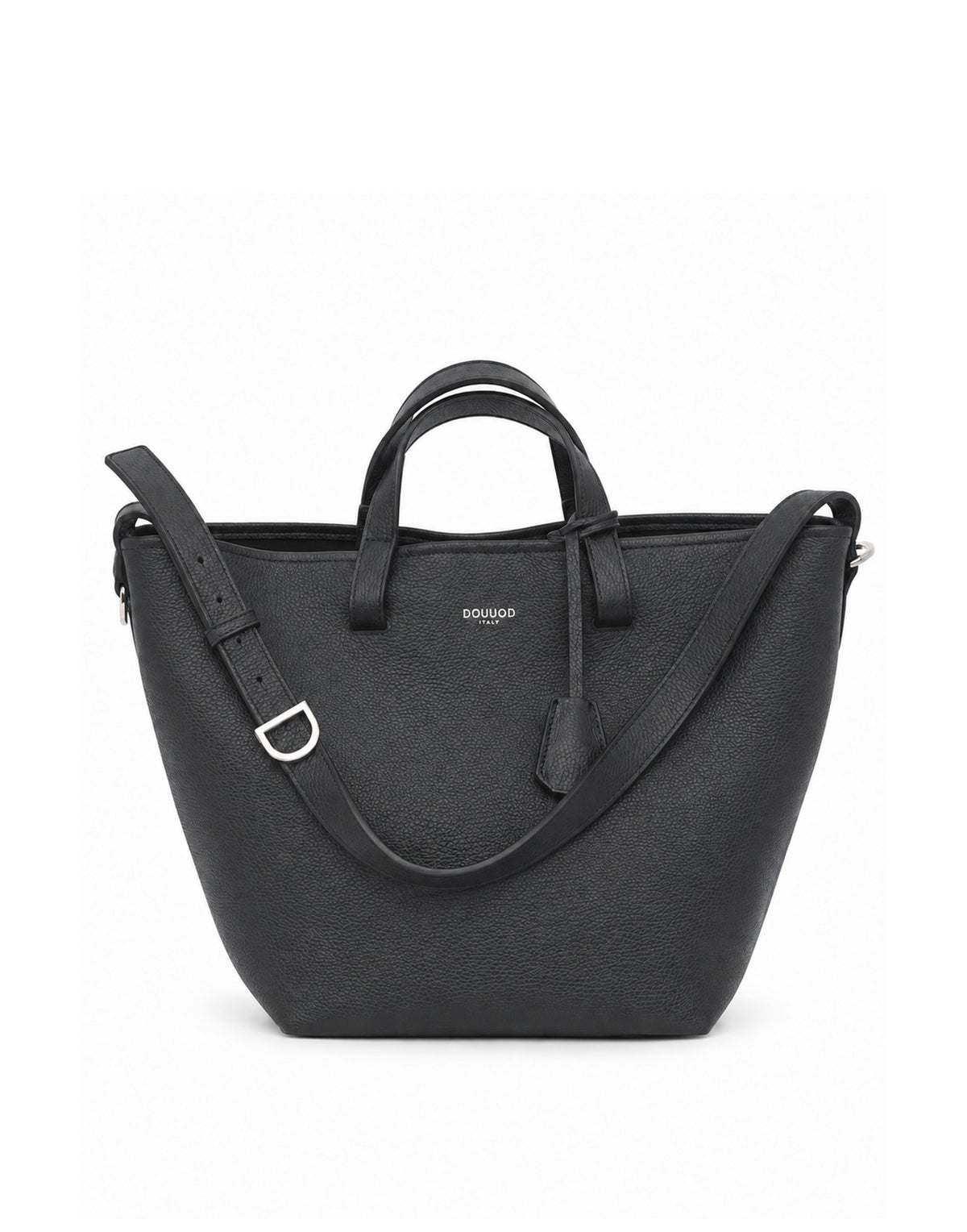 DOUUOD Sac Shopping Giulia en Cuir Grainé Noir