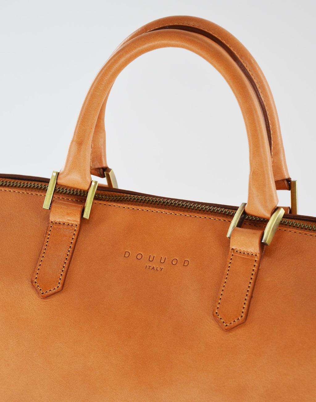Leather Satchel with Shoulder Strap