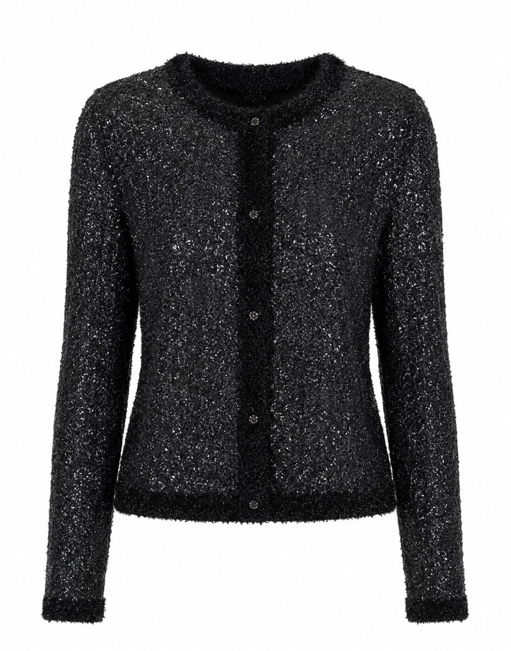 ERIKA CAVALLINI Cardigan Ella in Maglieria Shiny Spalmata