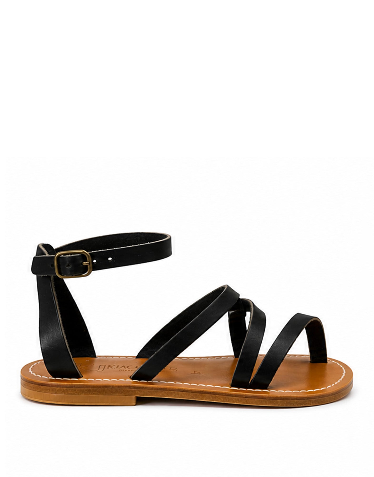 K.JACQUES Sandali Epicure in Pelle Noir