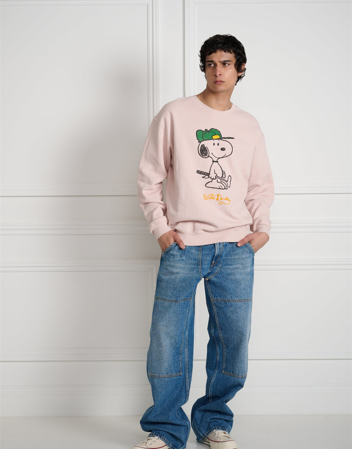 Wild Donkey Green Set in Crewneck rosa cipria - foto 3