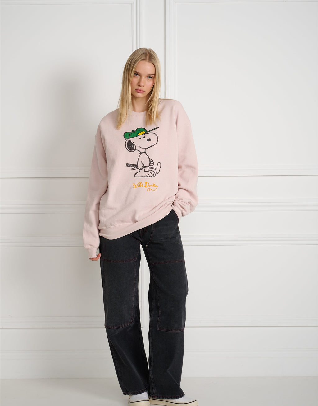 Wild Donkey Green Set in Crewneck rosa cipria - foto 4