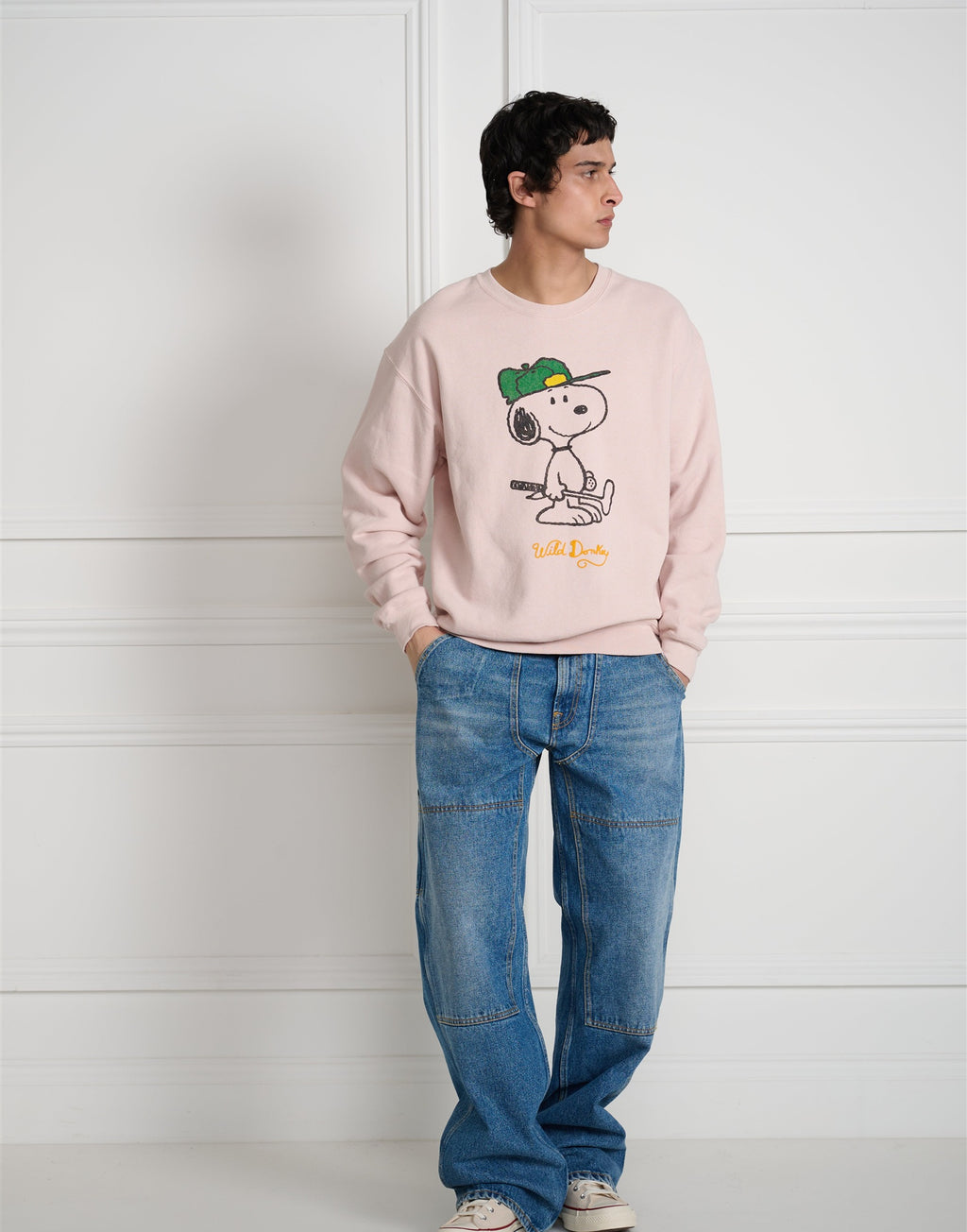 Wild Donkey Green Set in Crewneck rosa cipria - foto 5