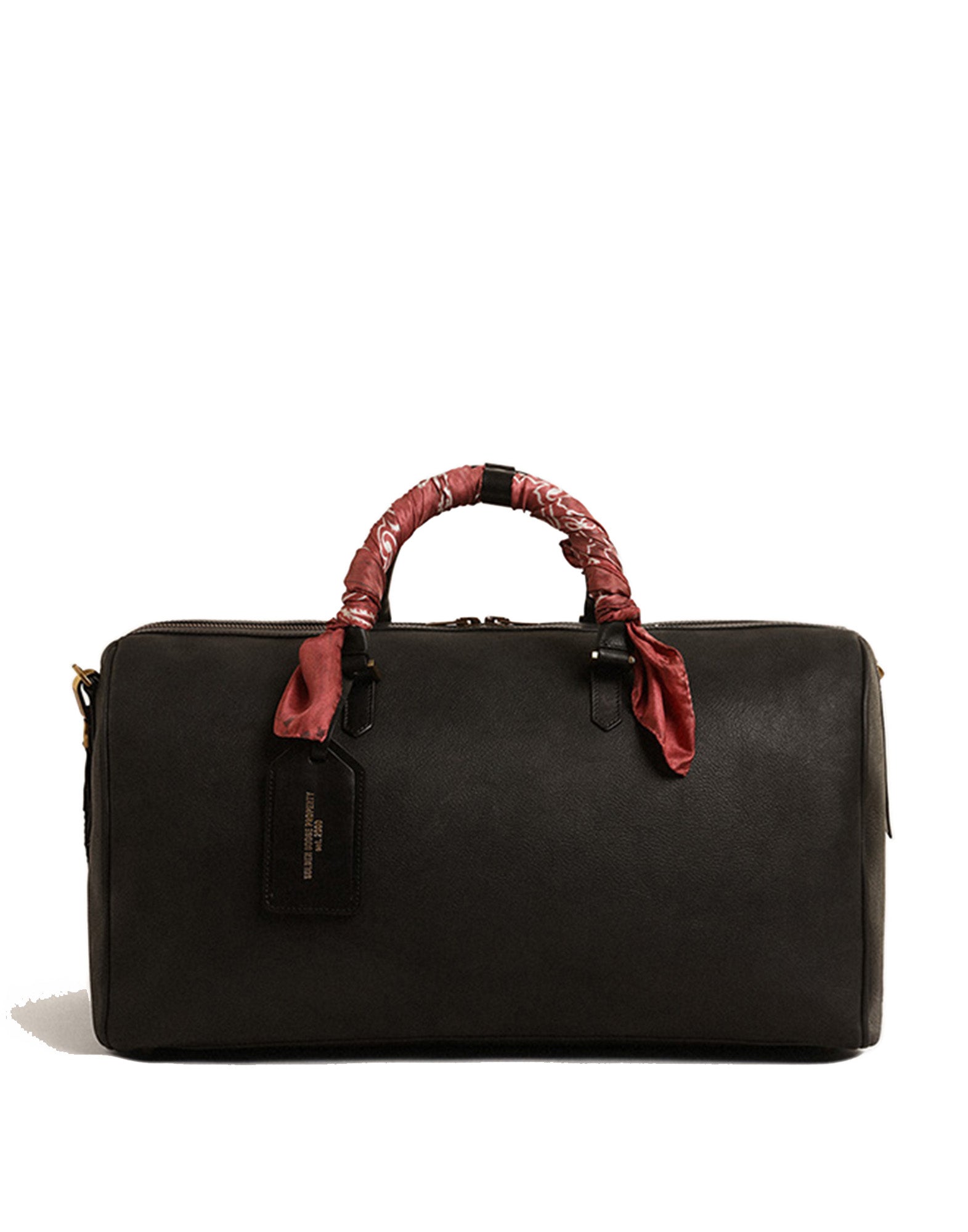 GOLDEN GOOSE Borsa da viaggio in pelle di vitello liscia