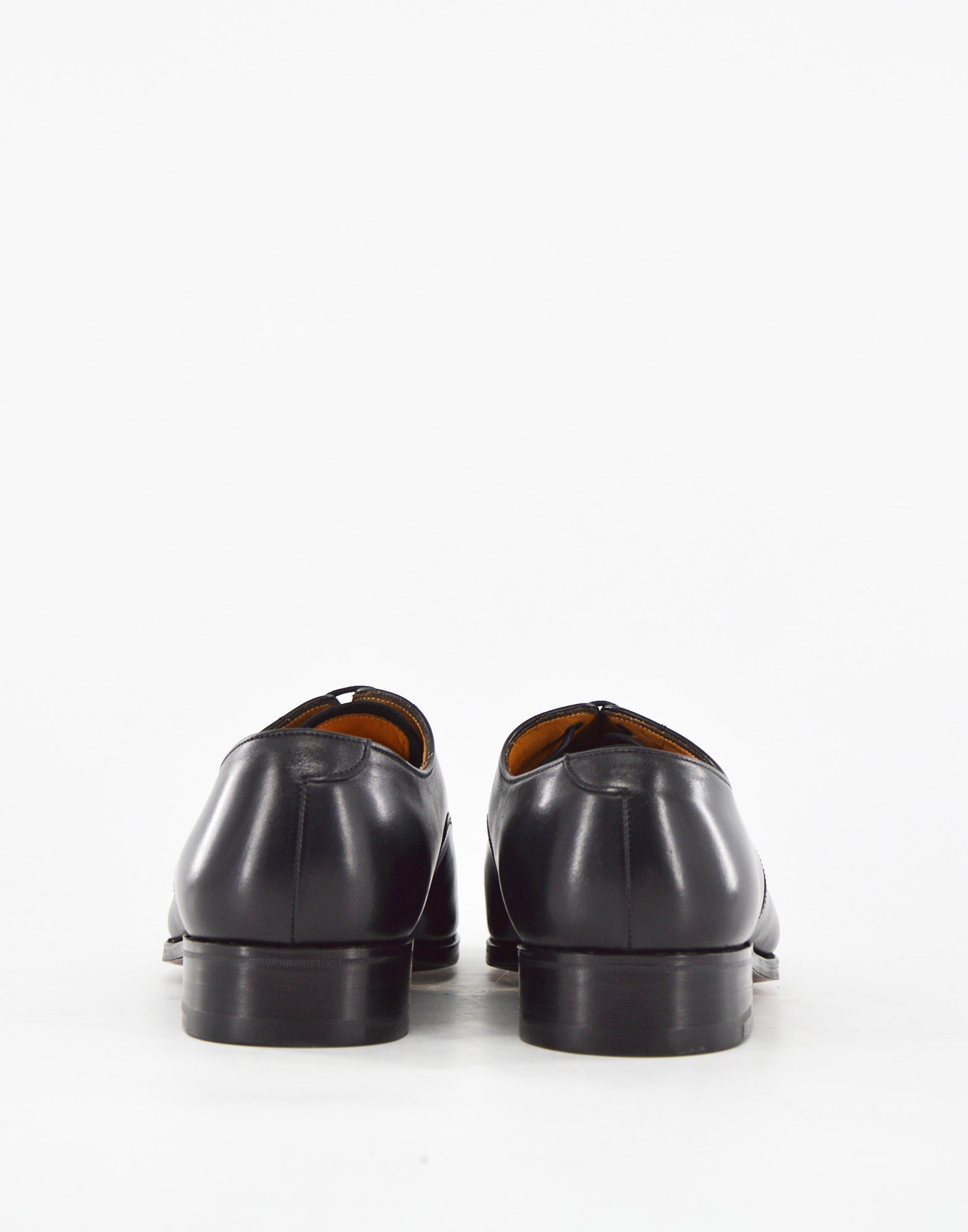 TRICKER'S Oxford Hardwick in Pelle Fondo Cuoio Nero