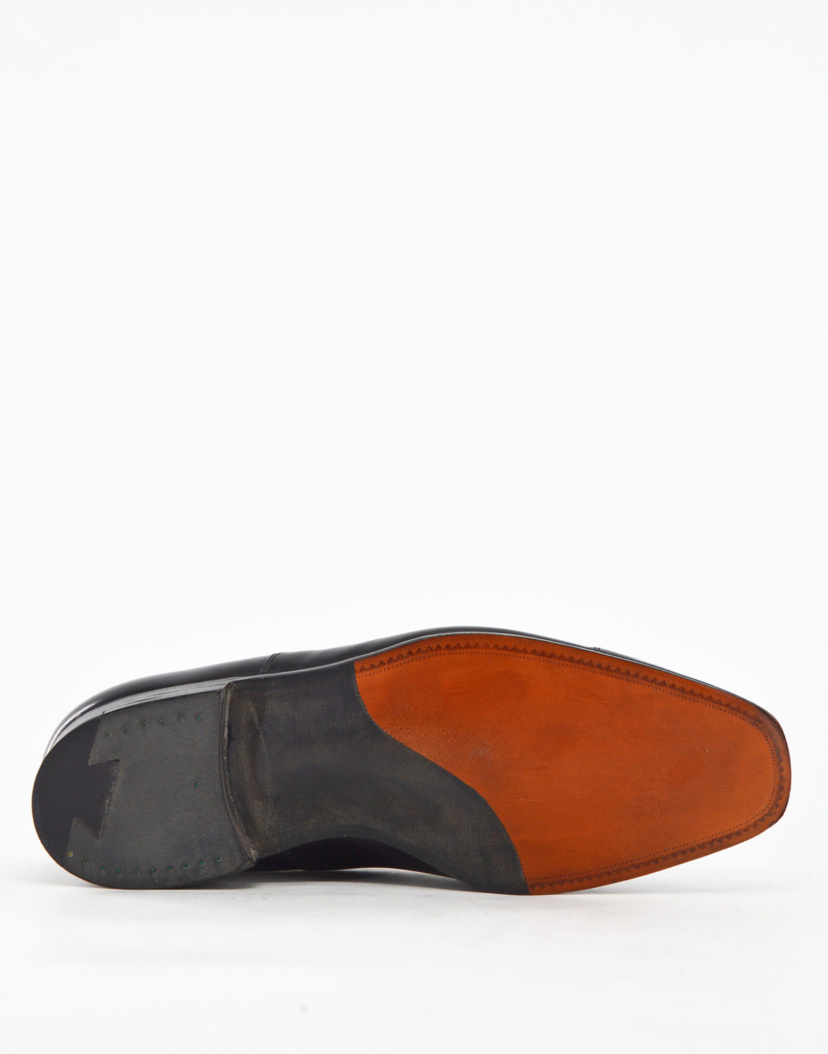 TRICKER'S Oxford Hardwick in Pelle Fondo Cuoio Nero