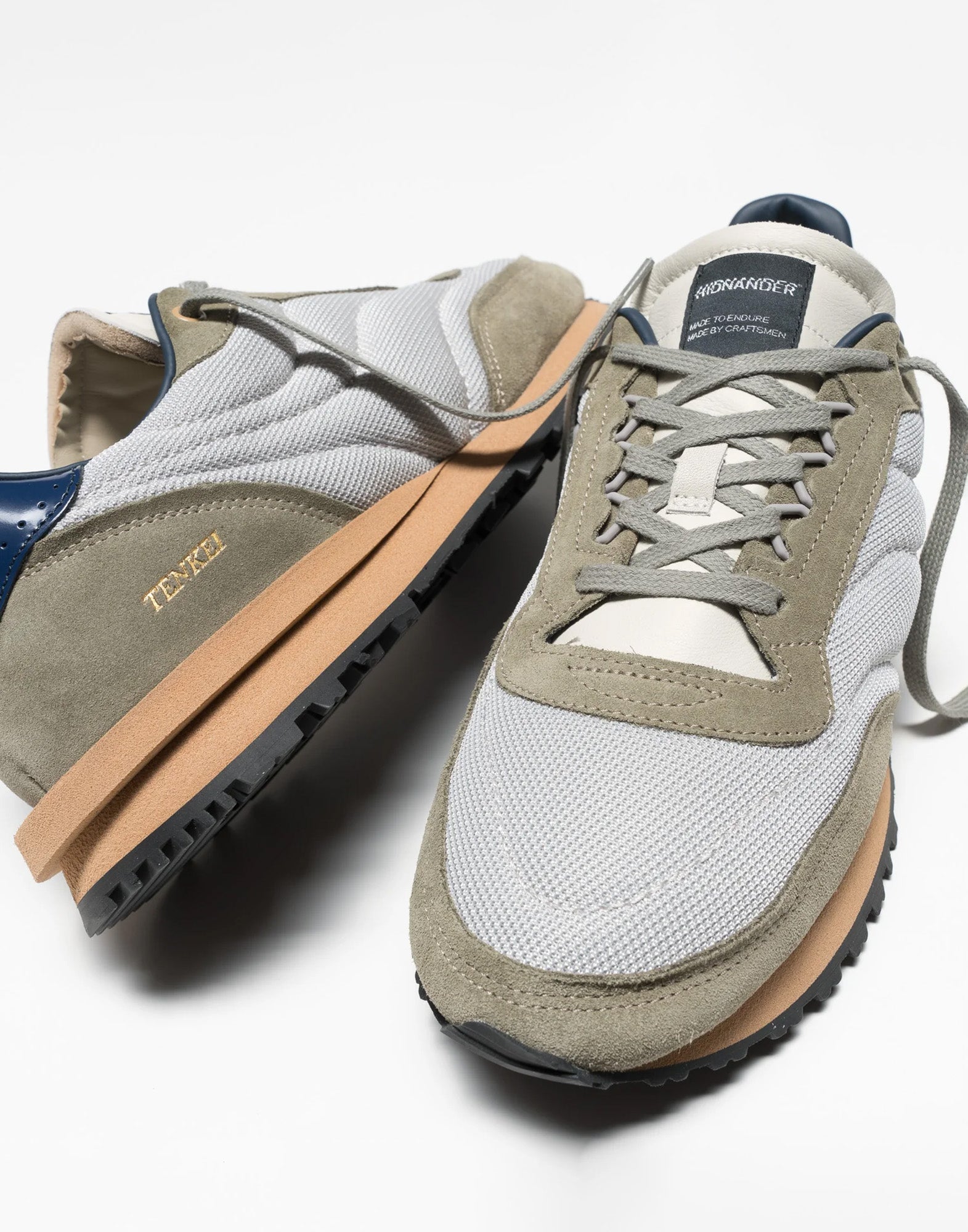 HIDNANDER Sneakers Tenkei Silver Net/Navy Blue