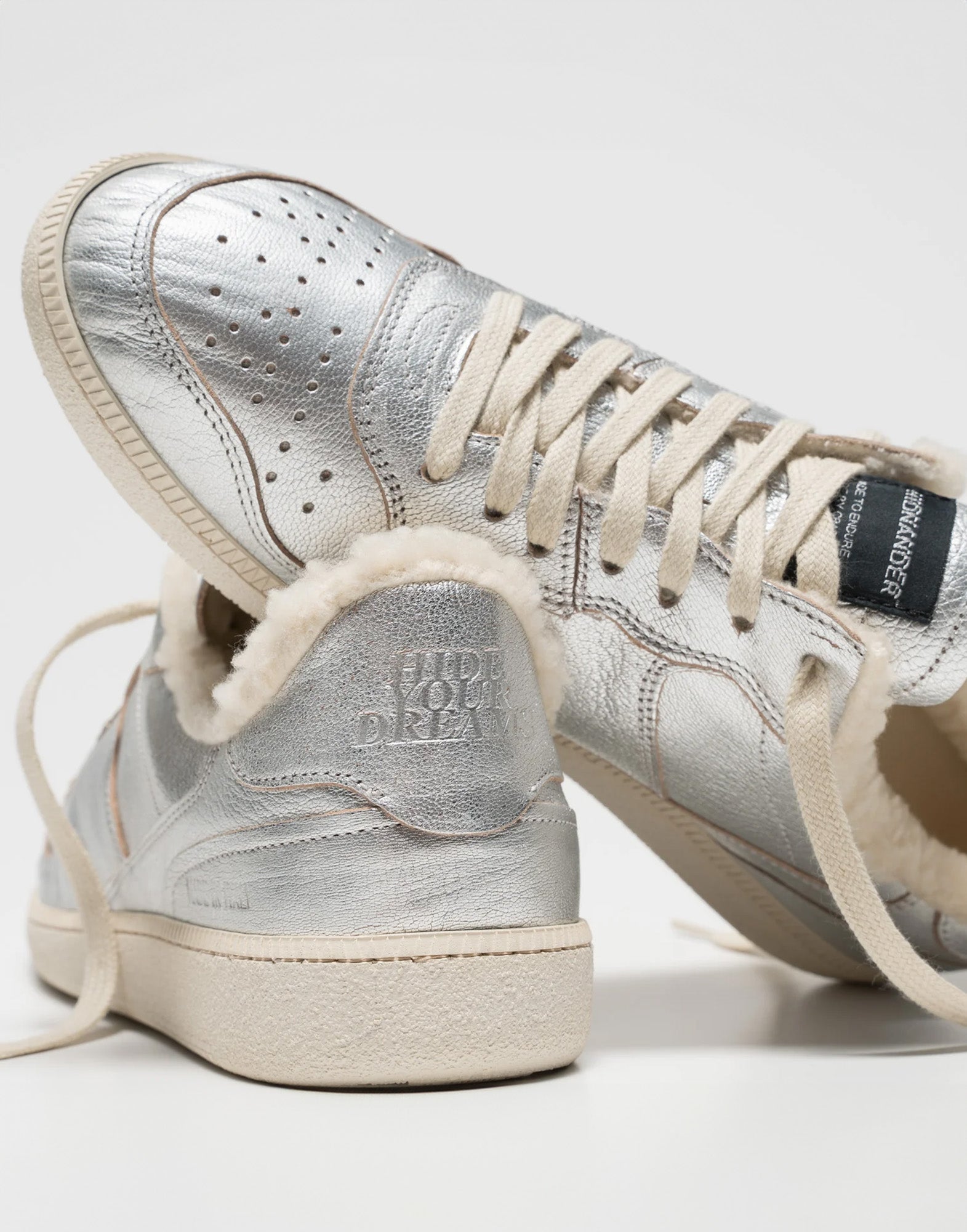 HIDNANDER Sneakers Mega T Polar Fleece Metal Silver