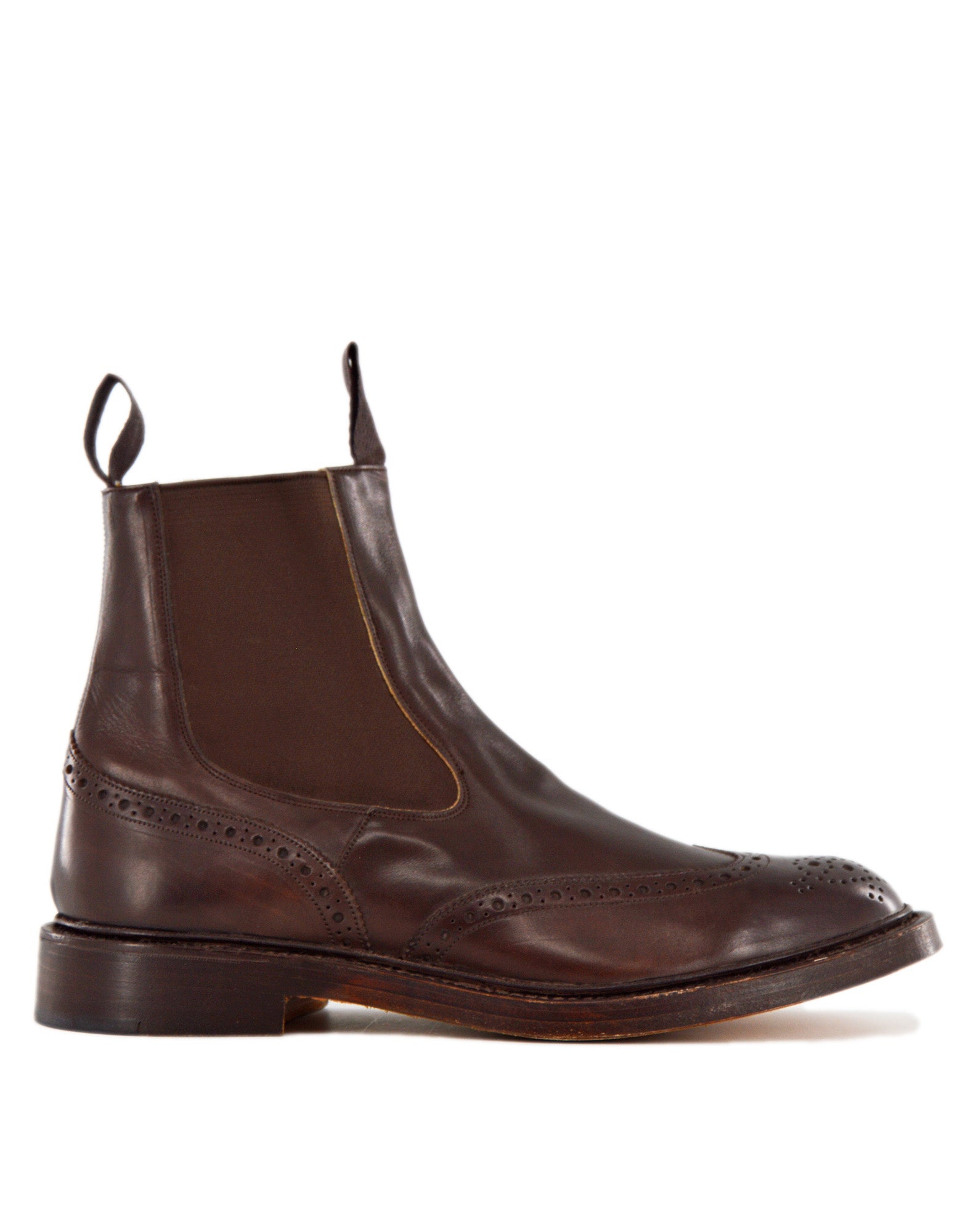 TRICKER'S Henry Country Dealer Boot Fondo Cuoio in Pelle Coffe Burnished