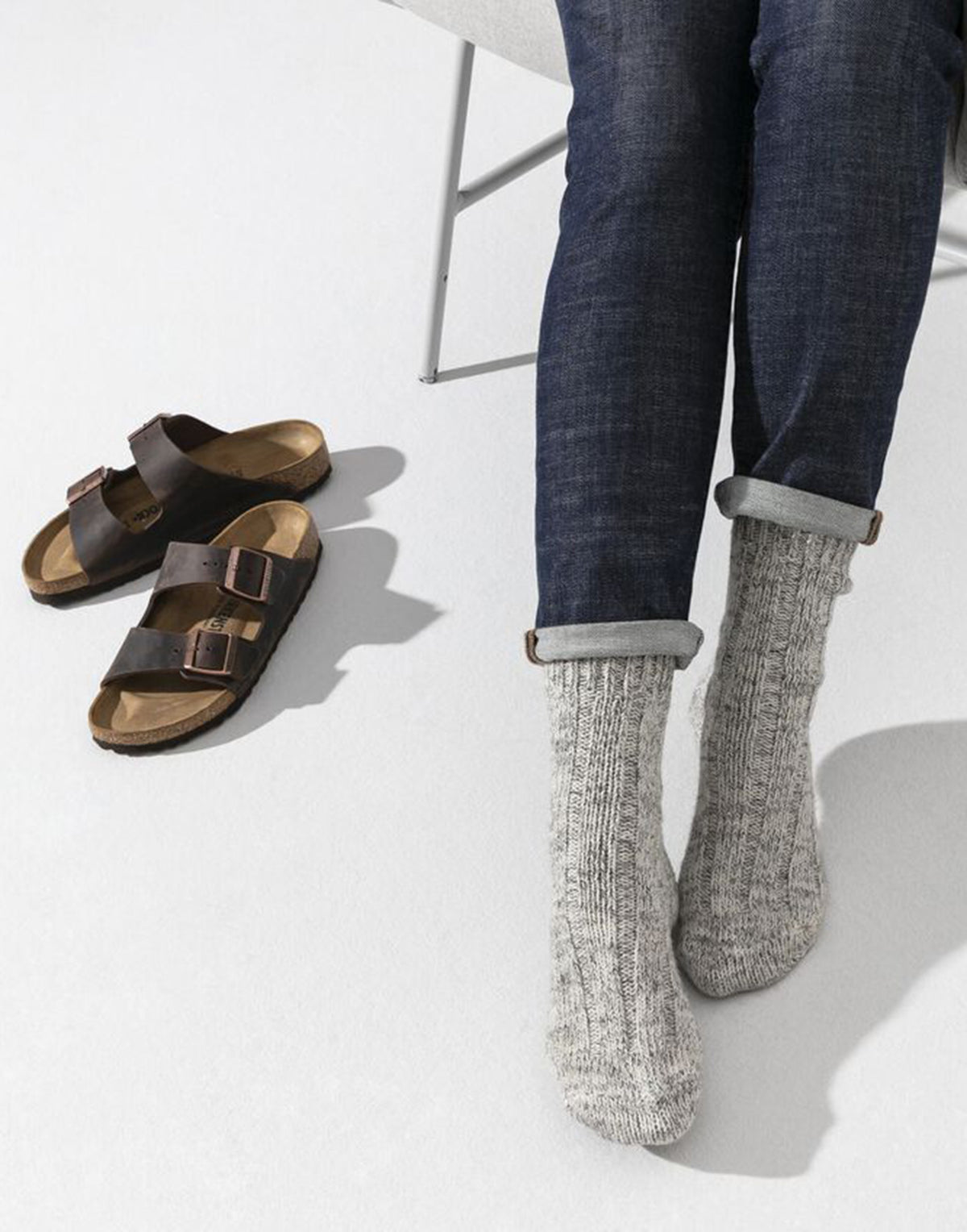 BIRKENSTOCK Calzini Cotton Twist Light Grey