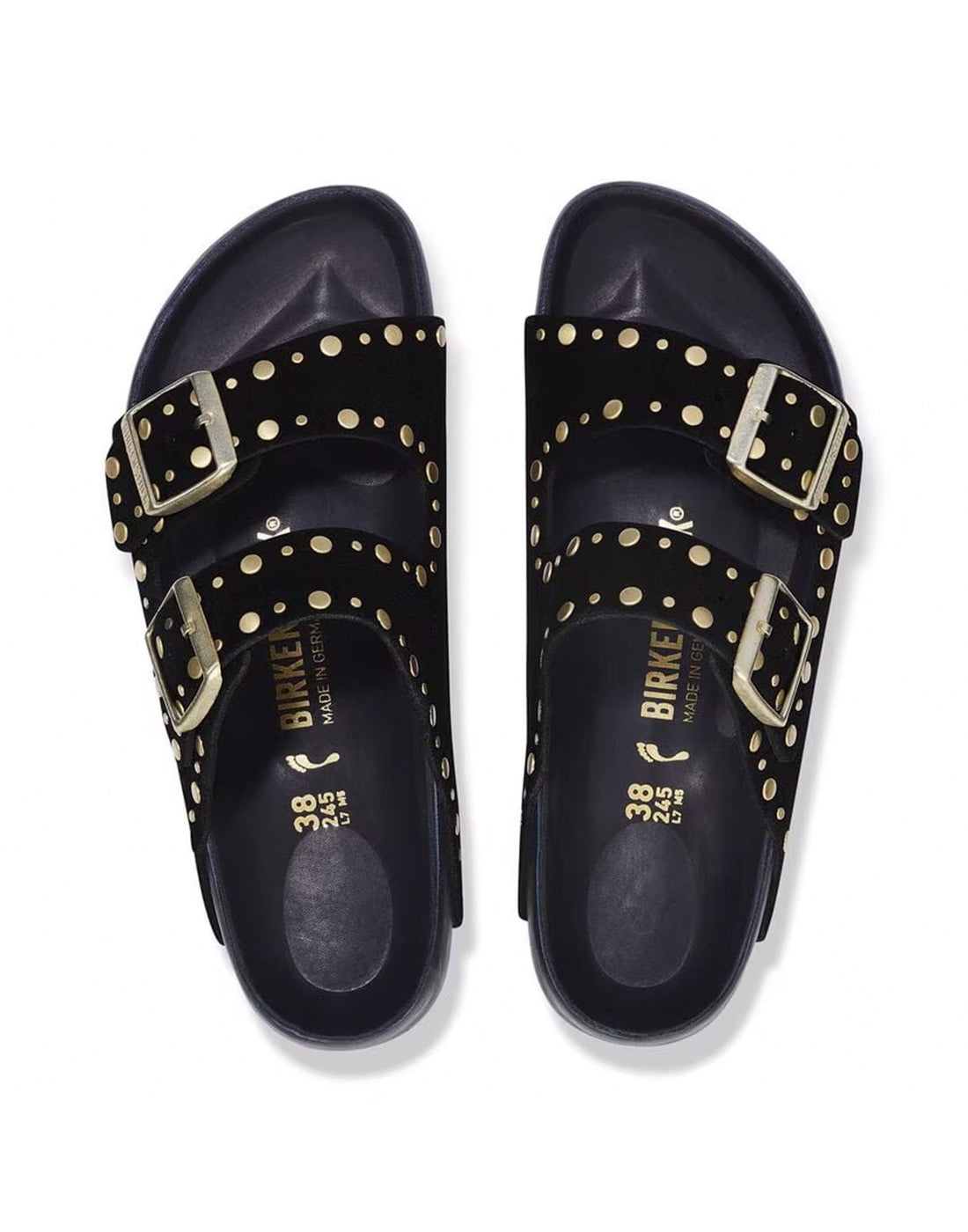 BIRKENSTOCK Arizona Rivet in Pelle Scamosciata Neri