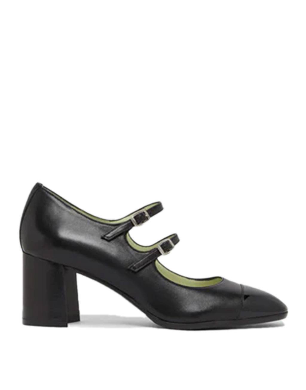 CAREL Mary Jane Cherry in Pelle Nera e Vernice
