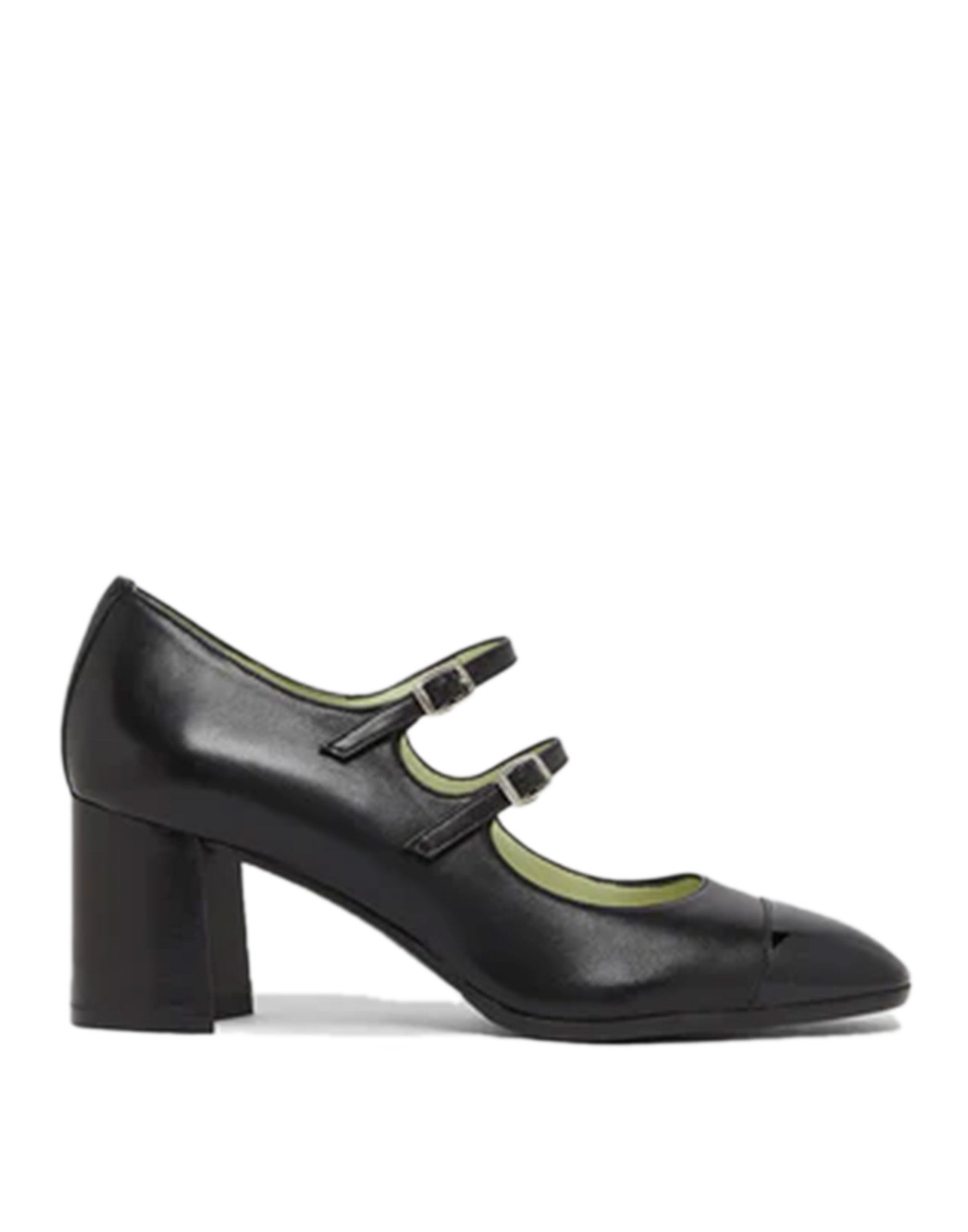 CAREL Mary Jane Cherry in Pelle Nera e Vernice