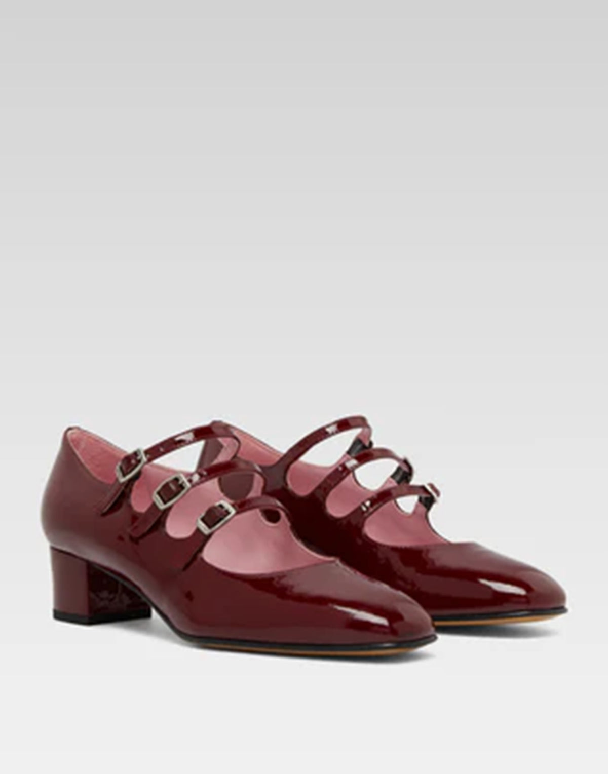 CAREL Mary Jane Kina in Vernice Bordeaux
