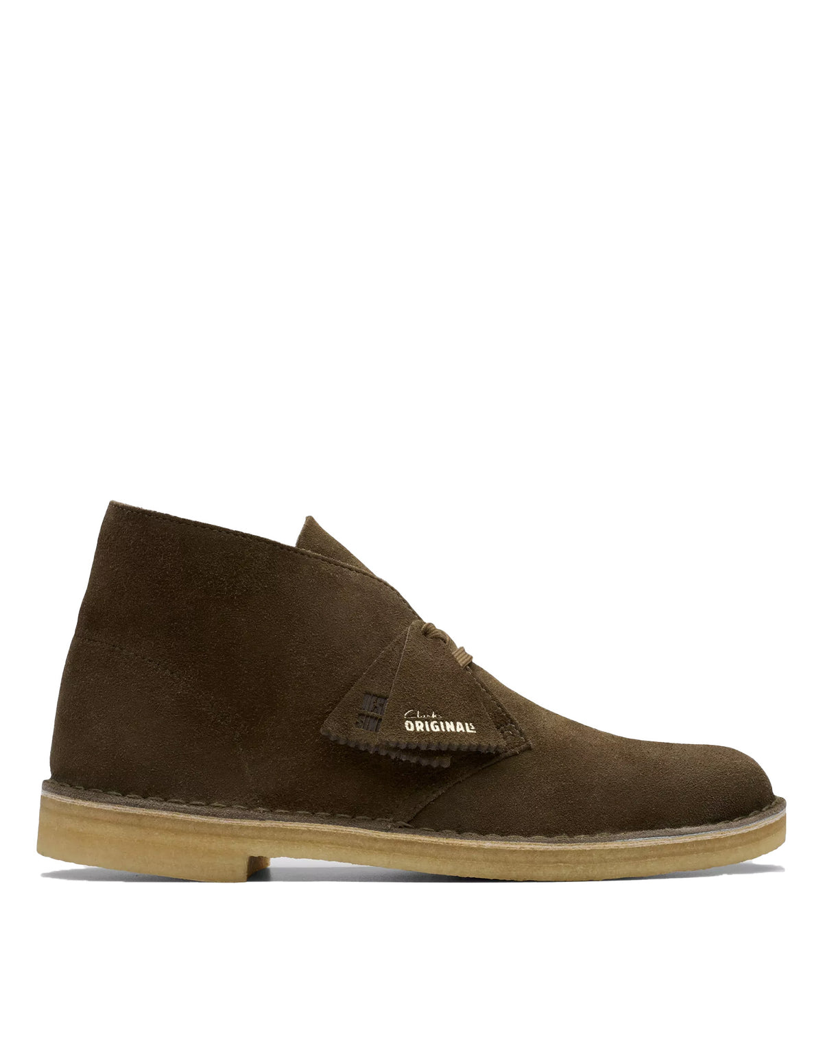 CLARKS Polacchine Desert Boot in Pelle Scamosciata Dark Khaki