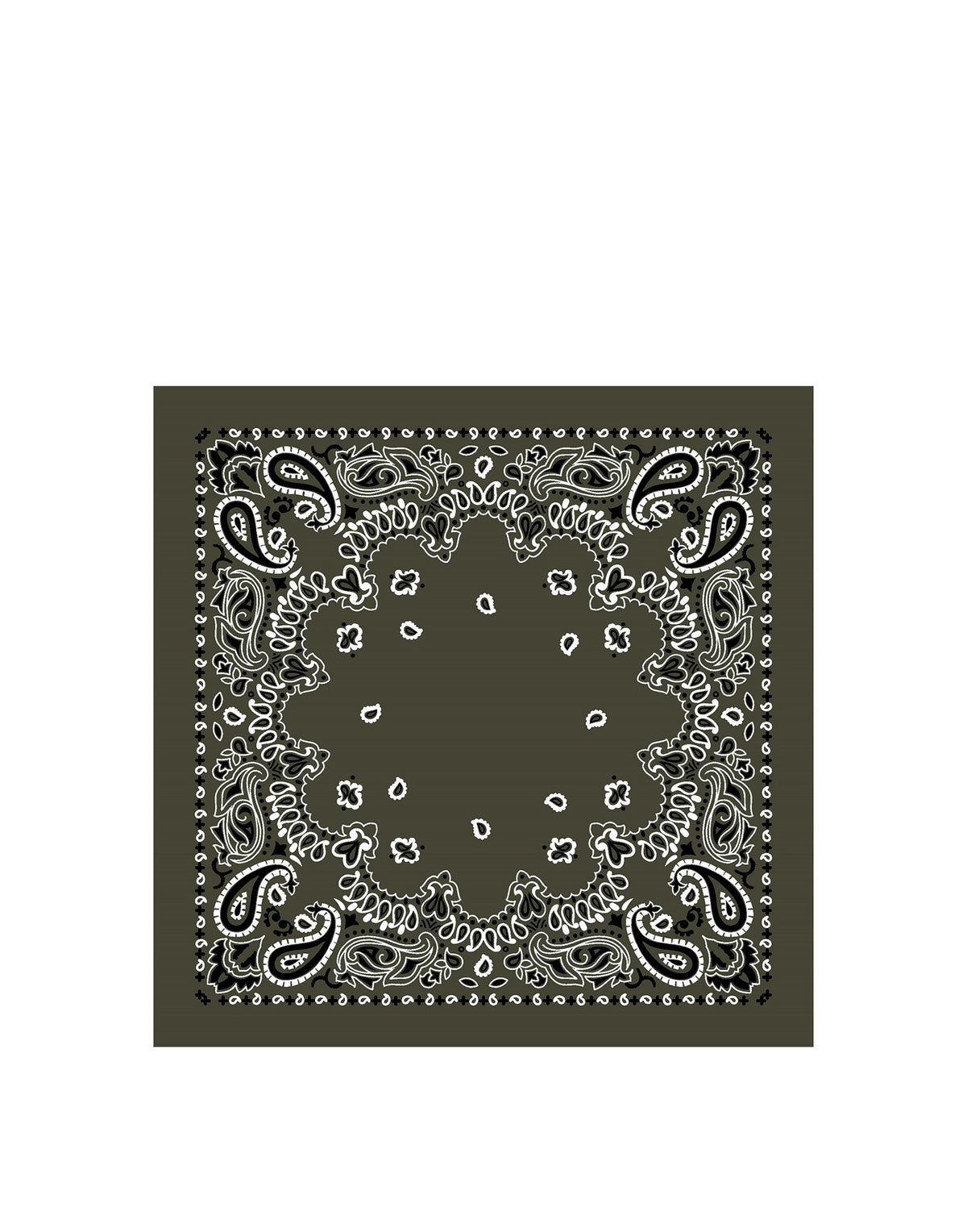 DESTIN Bandana Royal in Cashmere e Seta Military