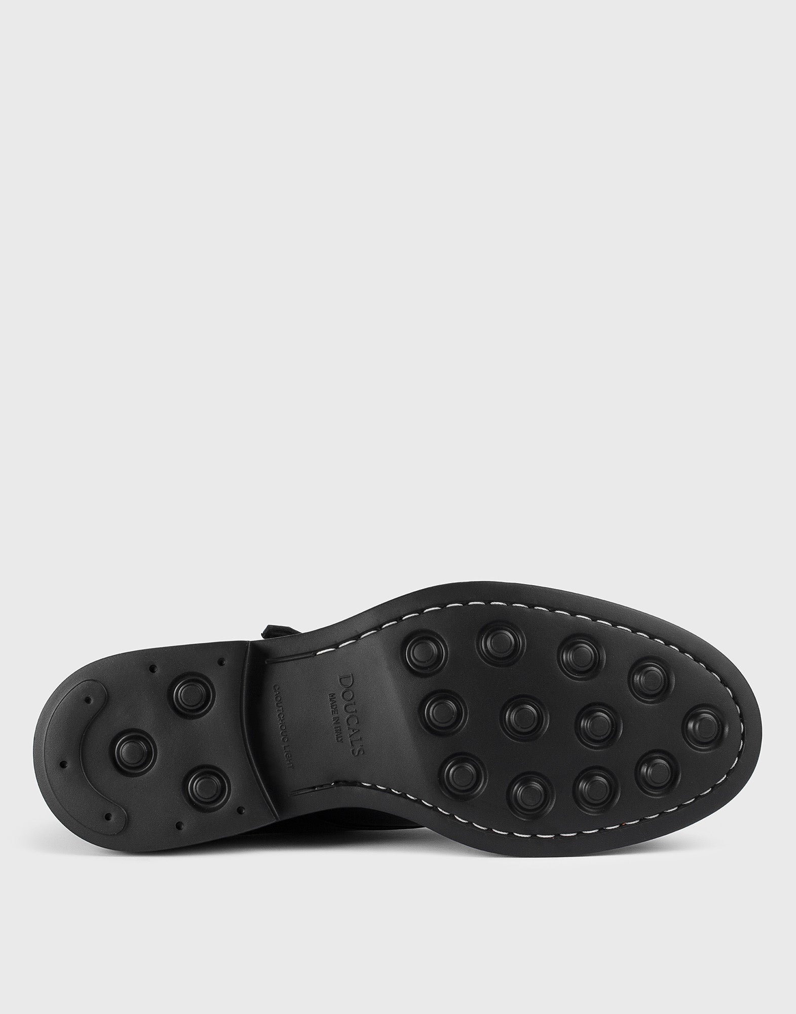 DOUCAL'S Doppia Fibbia in Pelle Nera