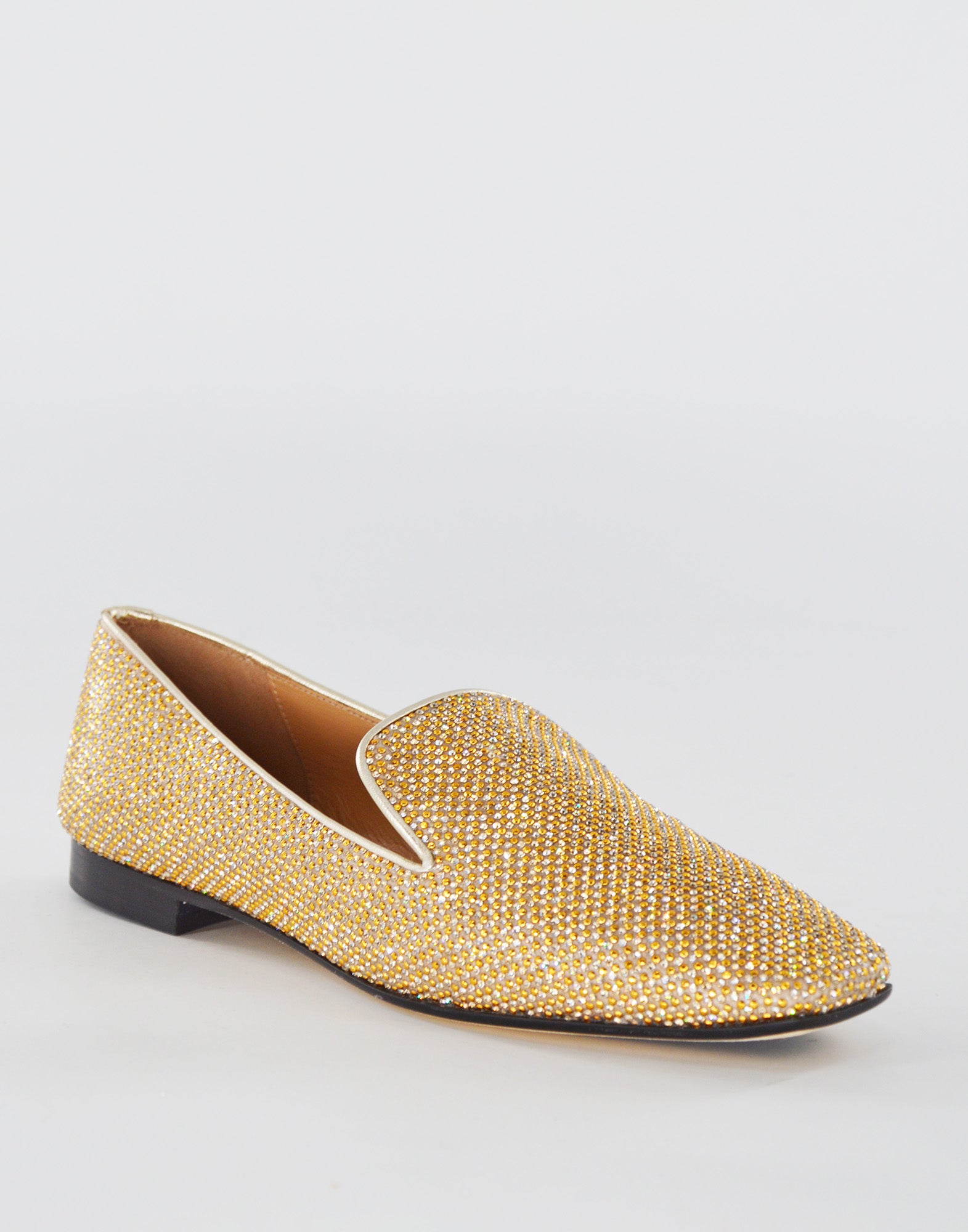 DOUUOD Mocassini in Pelle Diamond Oro
