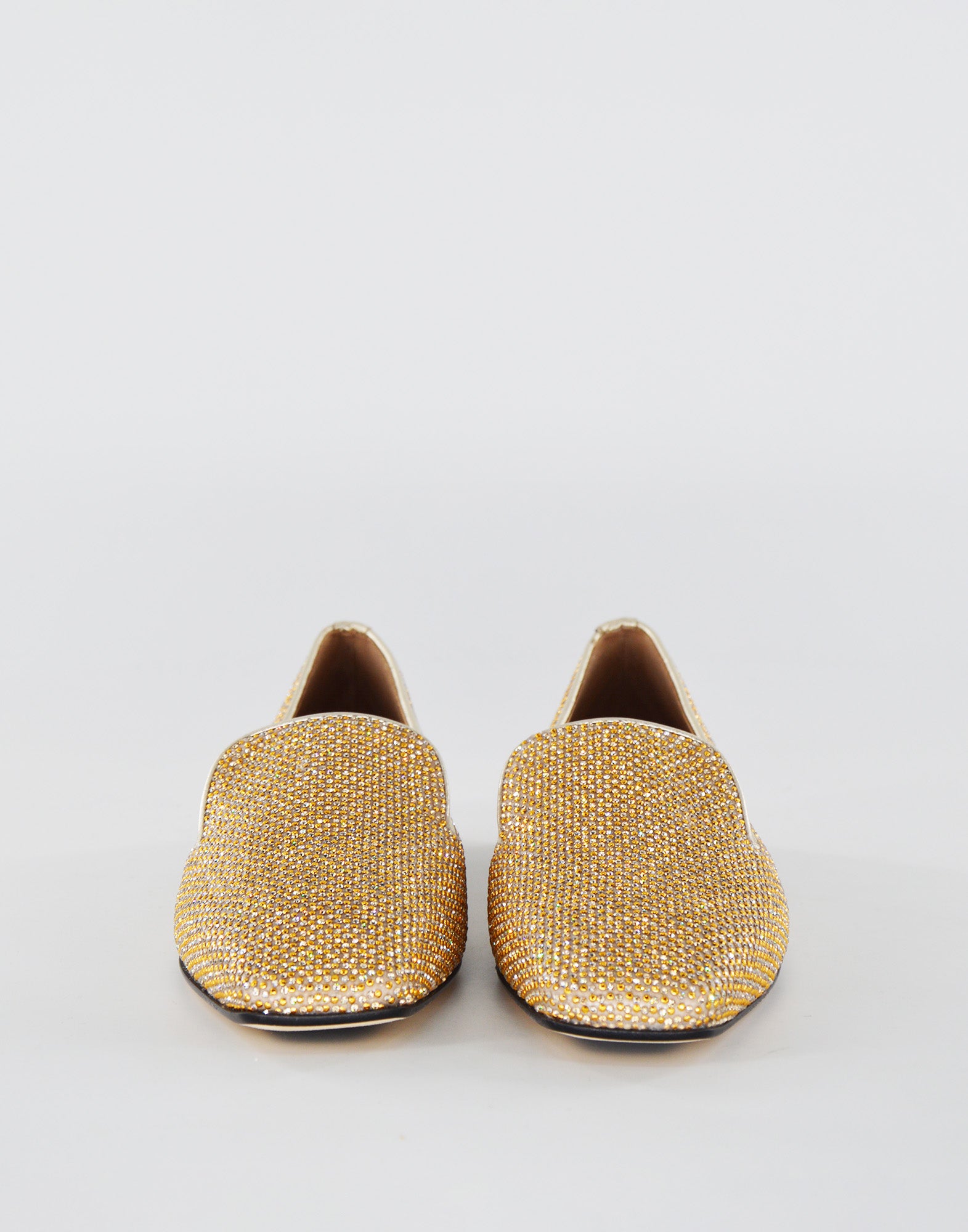 DOUUOD Mocassini in Pelle Diamond Oro