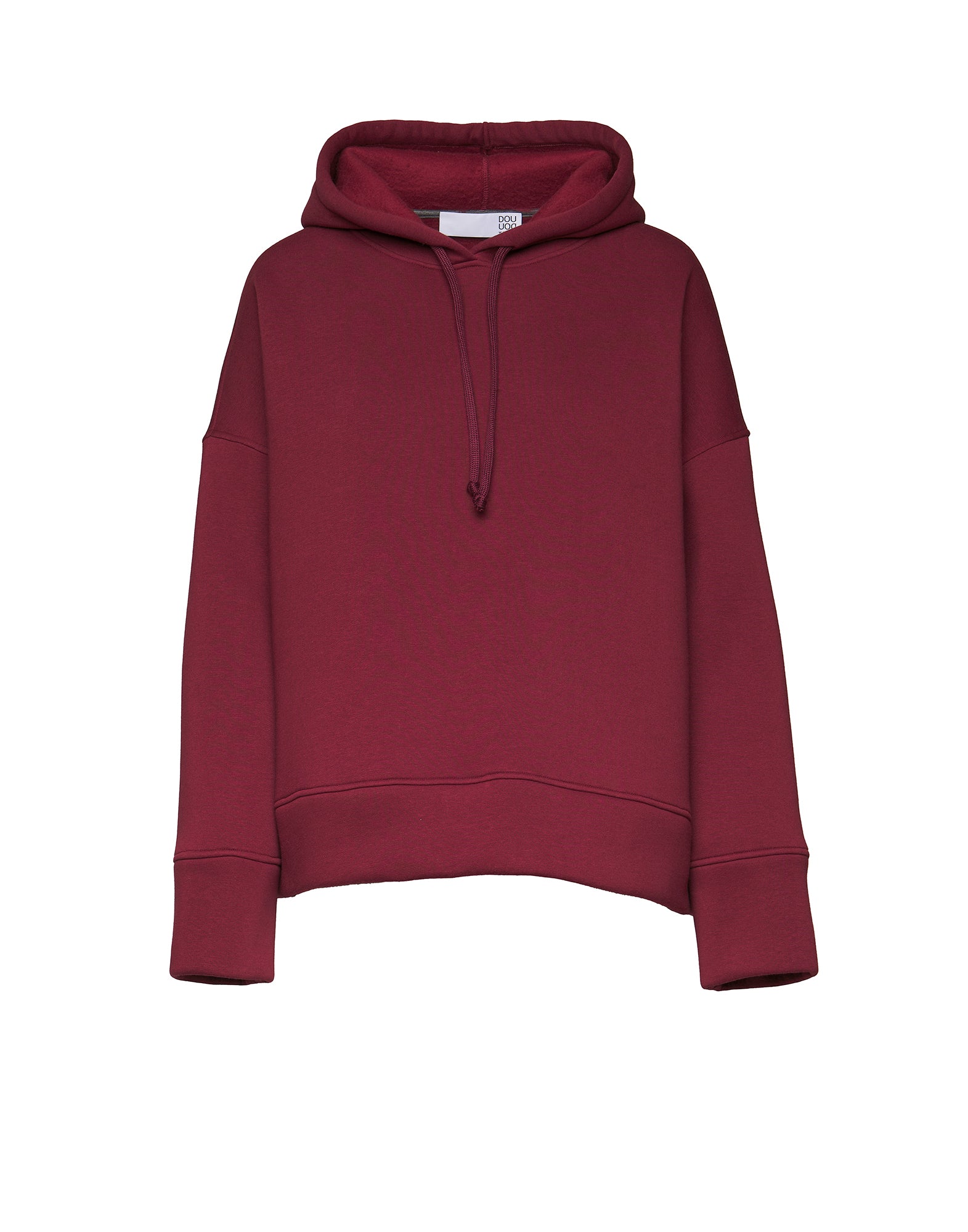 DOUUOD Felpa con Cappuccio in Felpa Soft Light Bordeaux