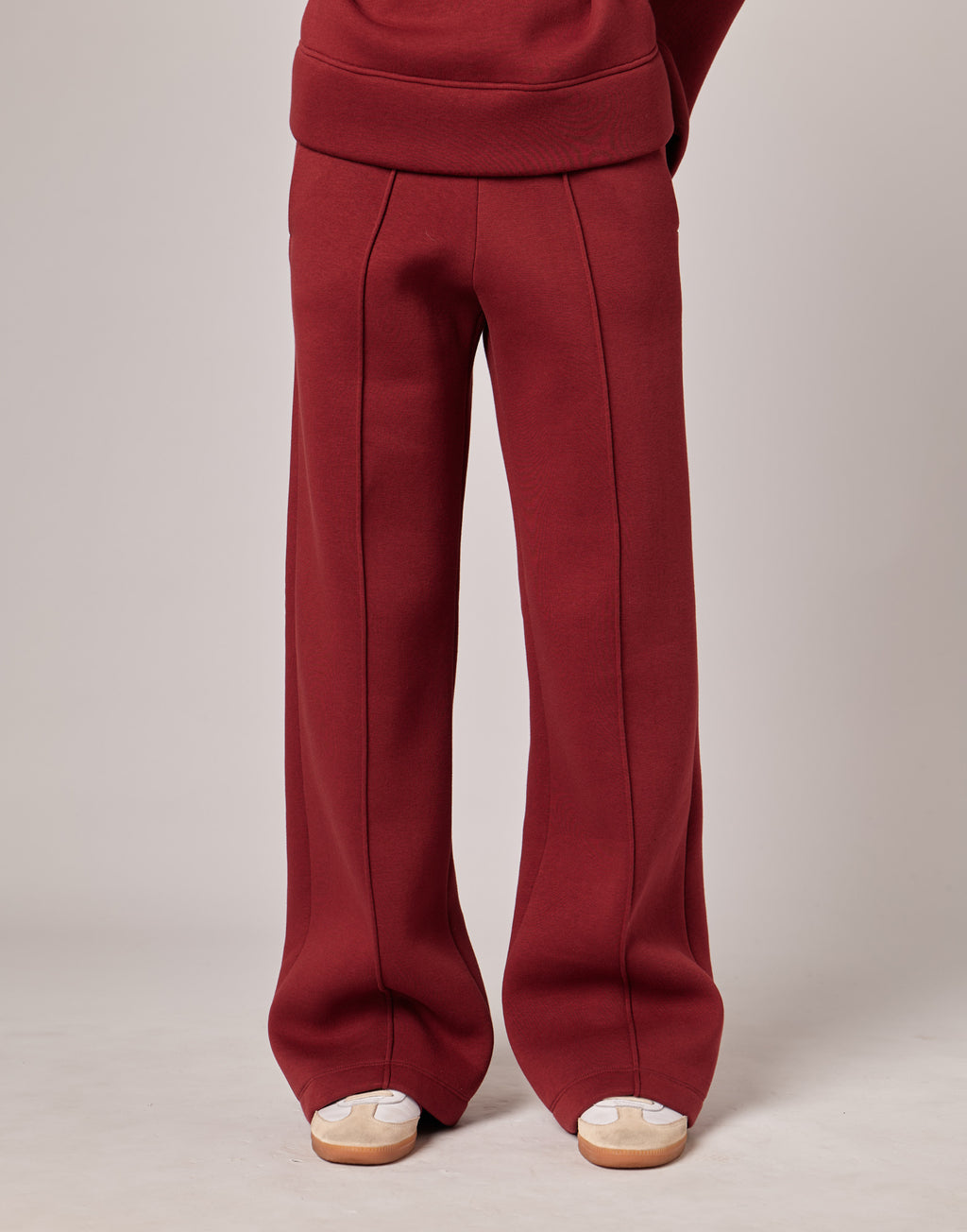 DOUUOD Pantaloni Lunghi in Felpa Soft Light Bordeaux