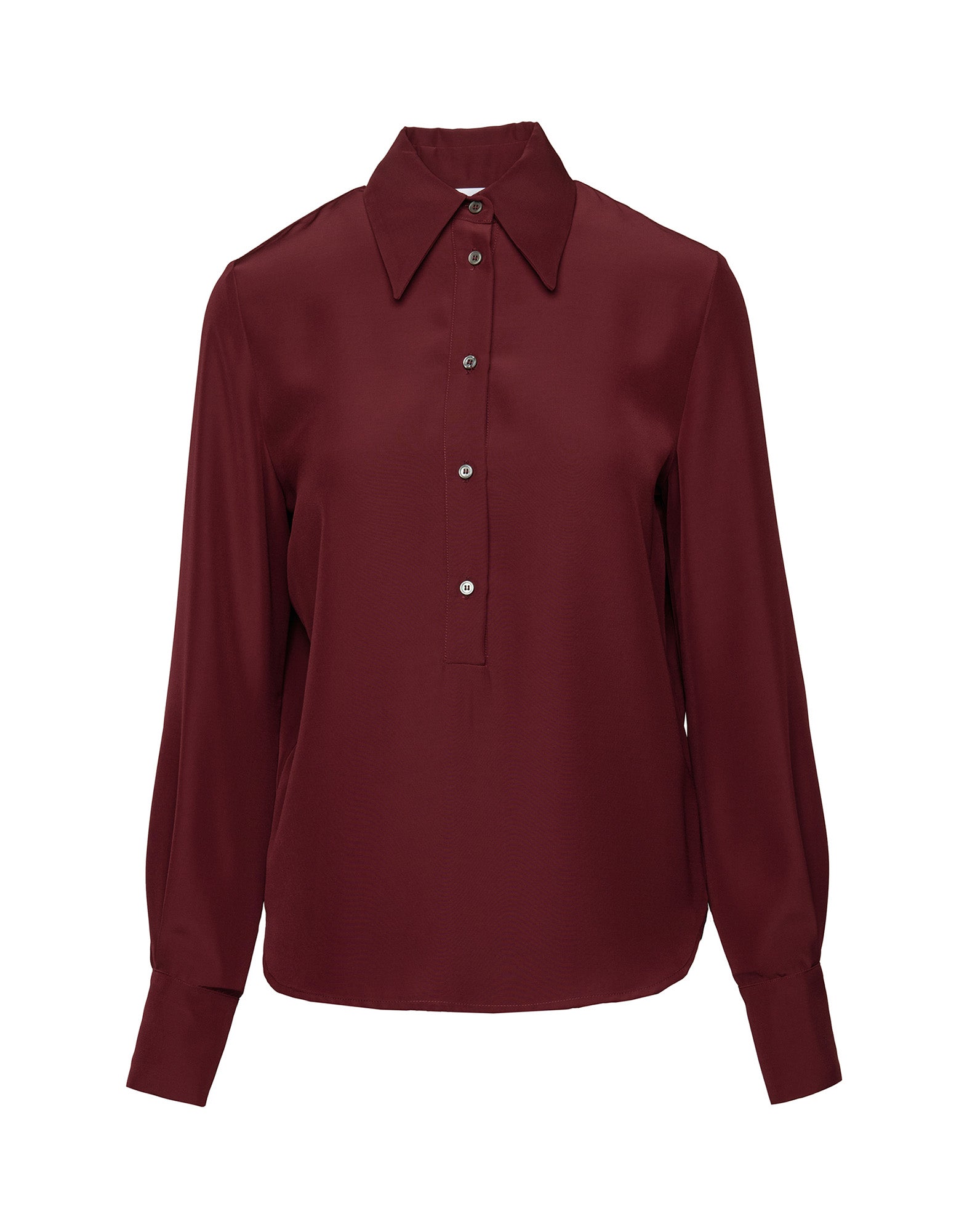 DOUUOD Camicia Serafino in Cady Bordeaux