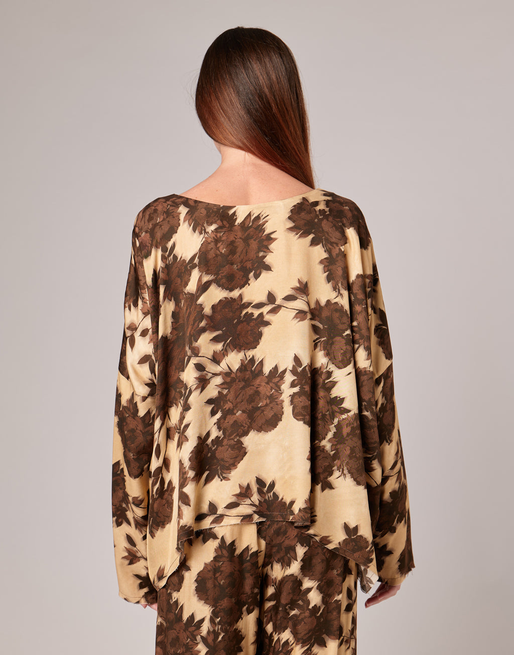 DOUUOD Casacca Morbida in Twill con Stampa Floreale