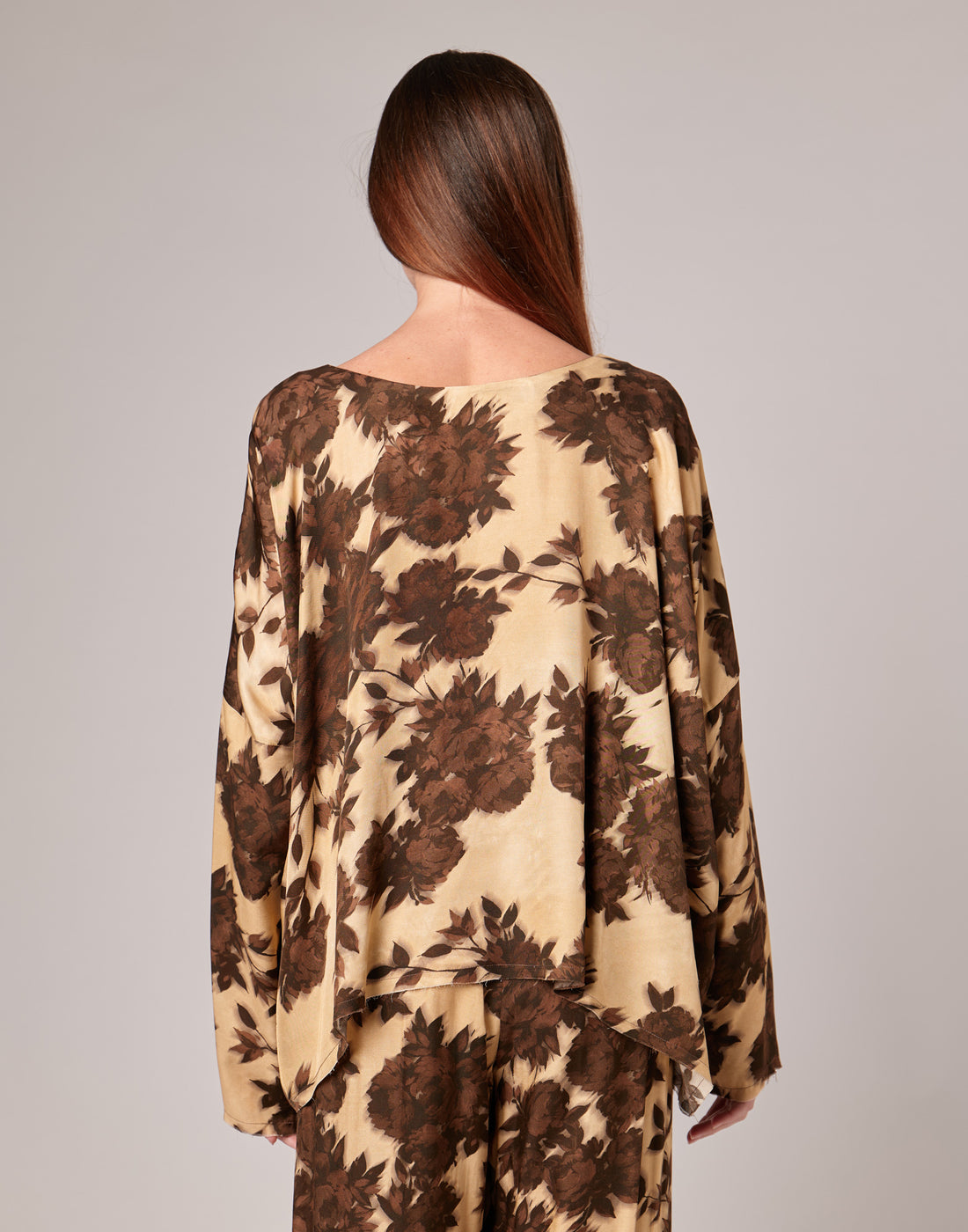 DOUUOD Casacca Morbida in Twill con Stampa Floreale