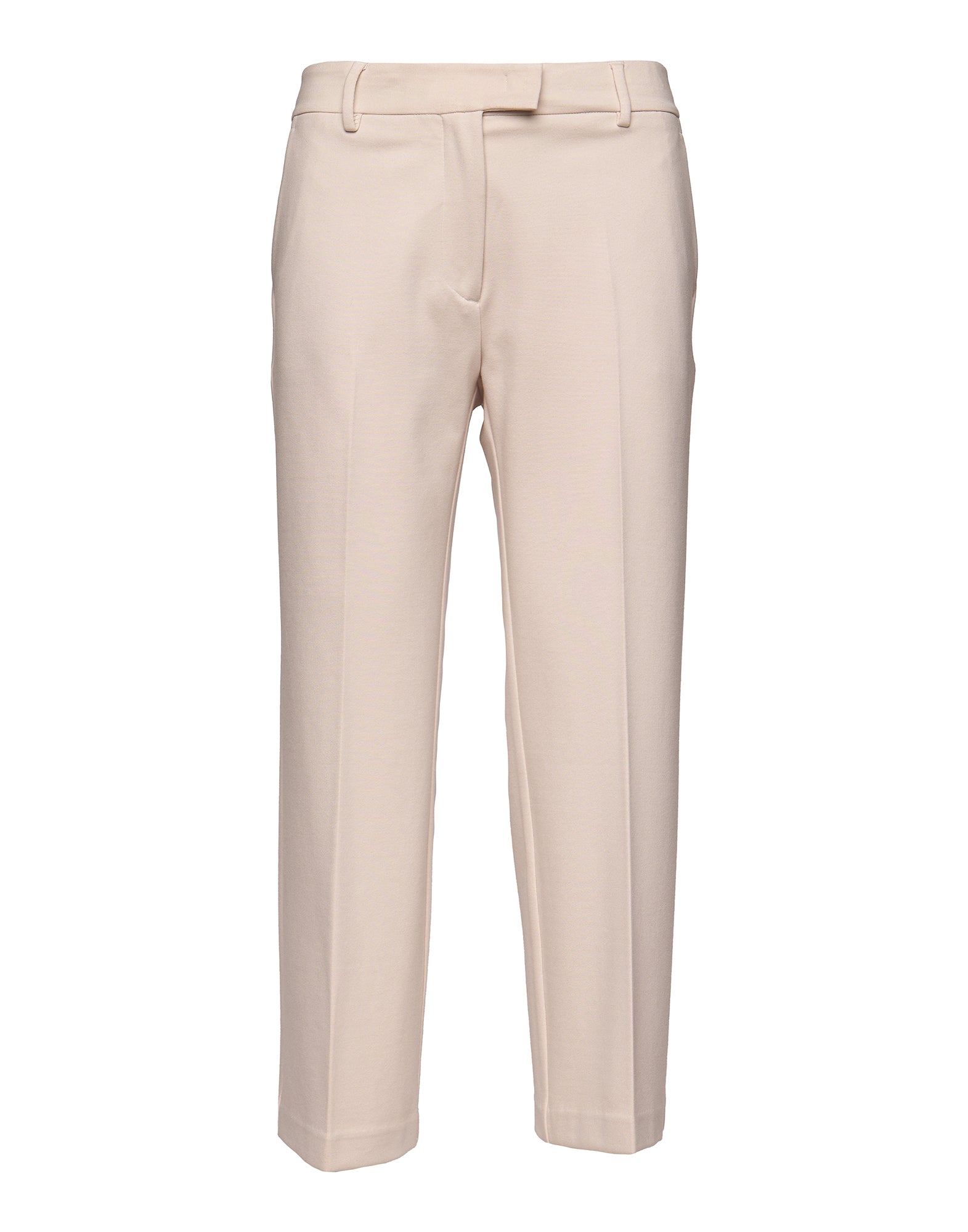 DOUUOD Pantalone Lungo Flair in Punto Milano Stucco