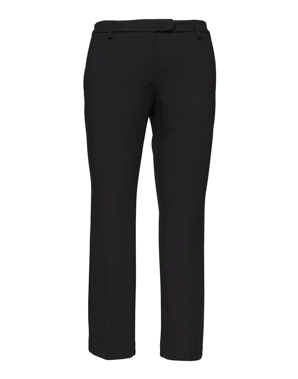 DOUUOD Pantaloni Flare in Punto Milano Nero