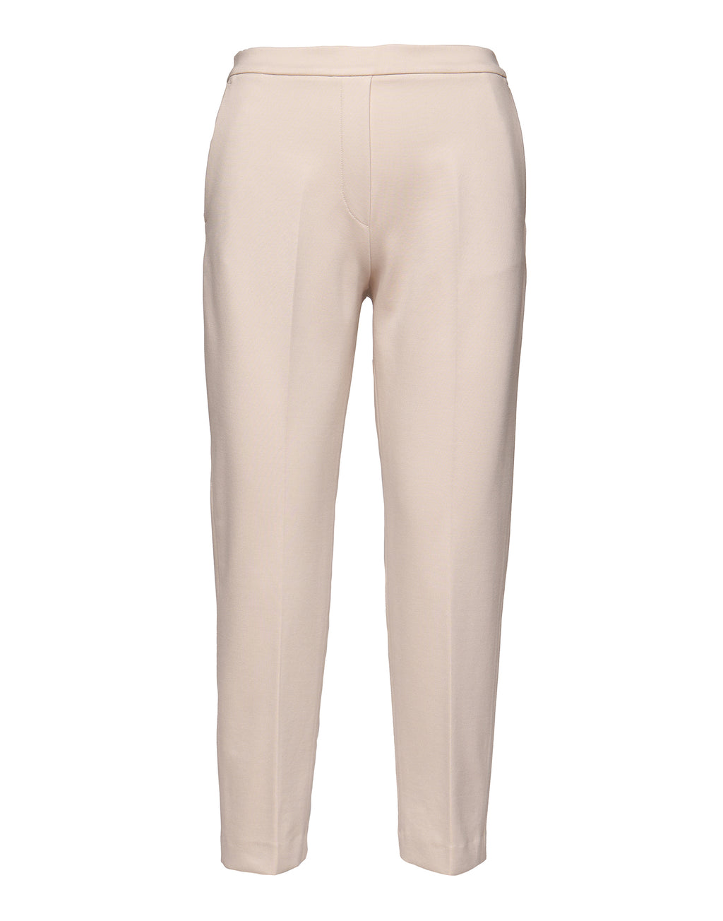 DOUUOD Pantaloni Lunghi con Elastico in Punto Milano Stucco